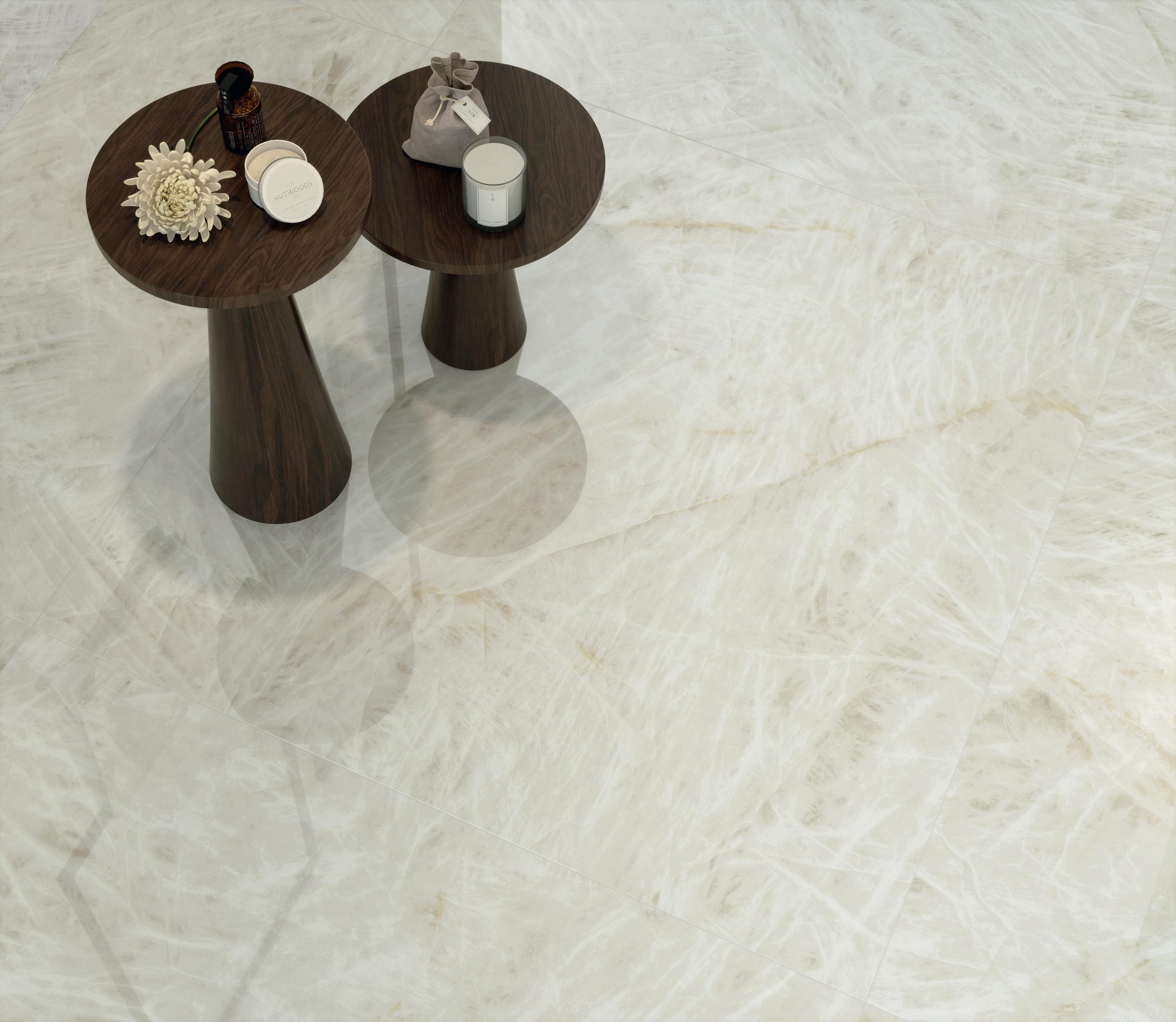 Pavimento in Gres Porcellanato Bagno Effetto marmo Bianco