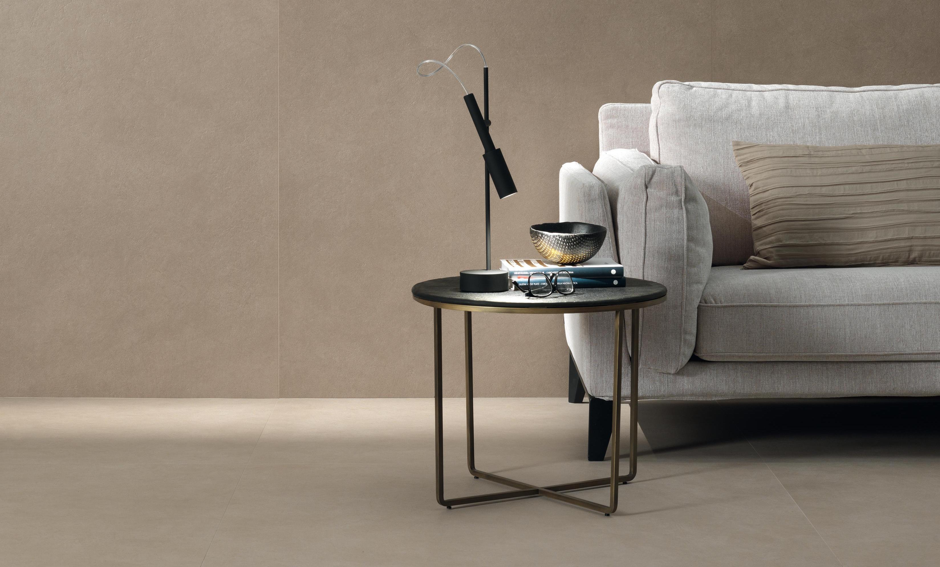 Piastrelle grande formato Soggiorno Effetto terra cruda Beige
