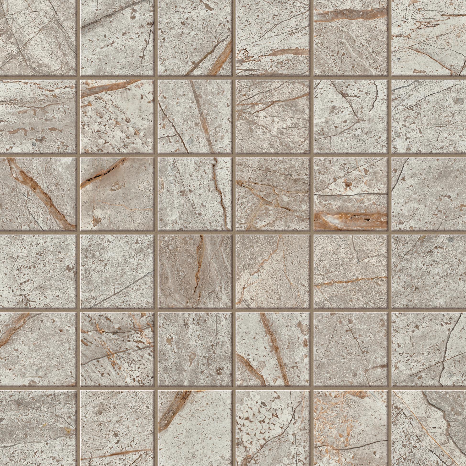 Empire Silver Root Mosaic 30x30 Matt, Серый, 30x30