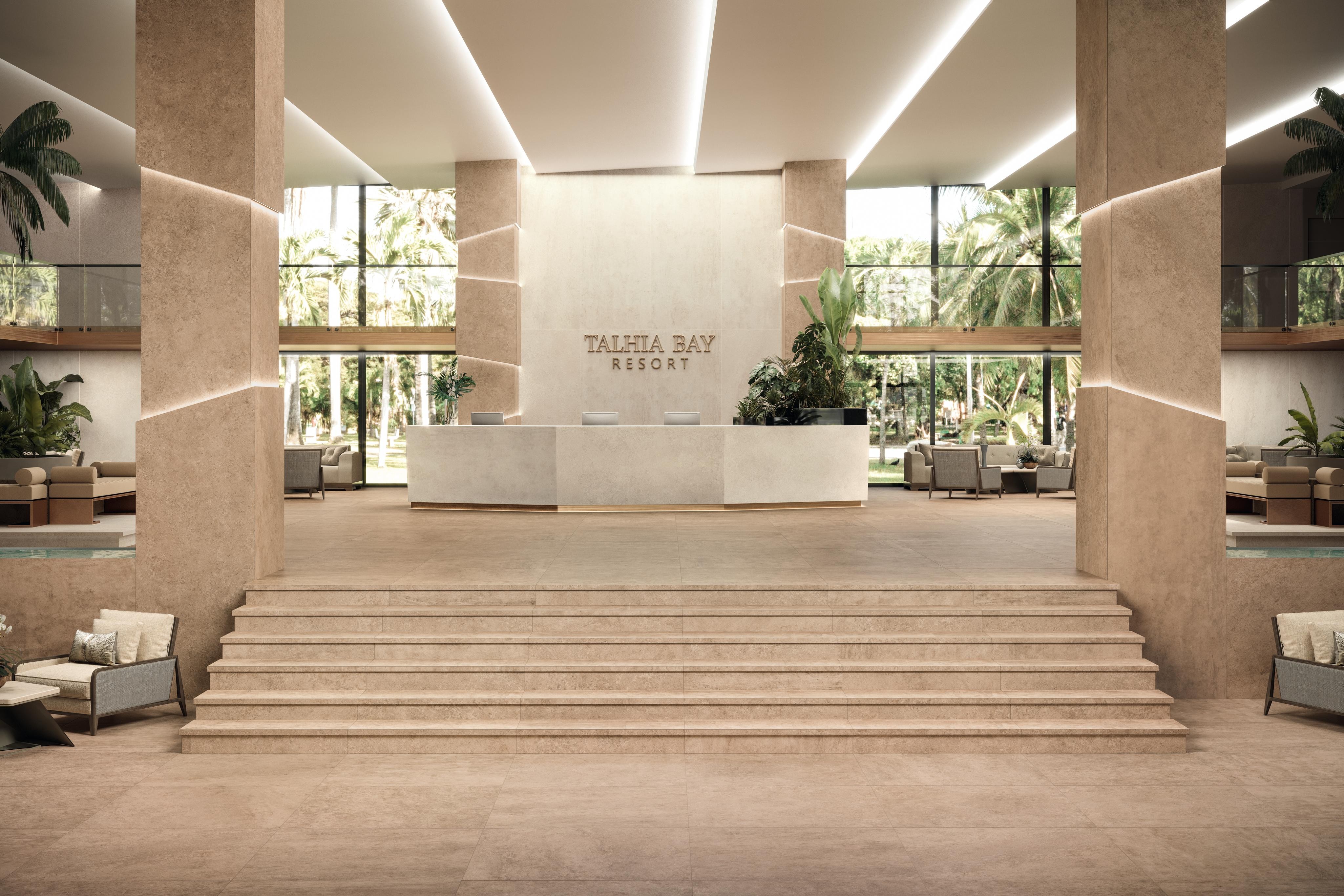 Le hall d’une résidence exclusive