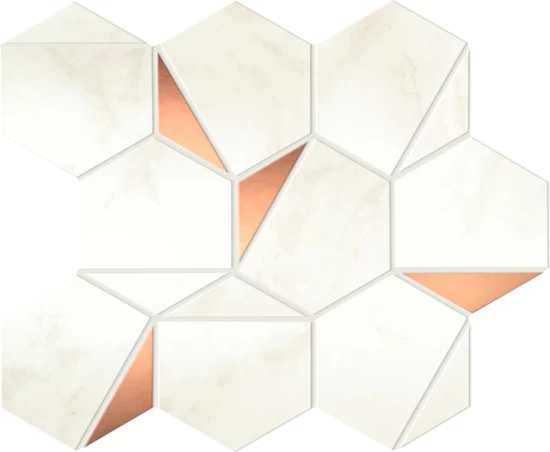 AtlasConcorde MarvelShine CalacattaDelicato GoldHex Shiny 25,1x29 A4WT