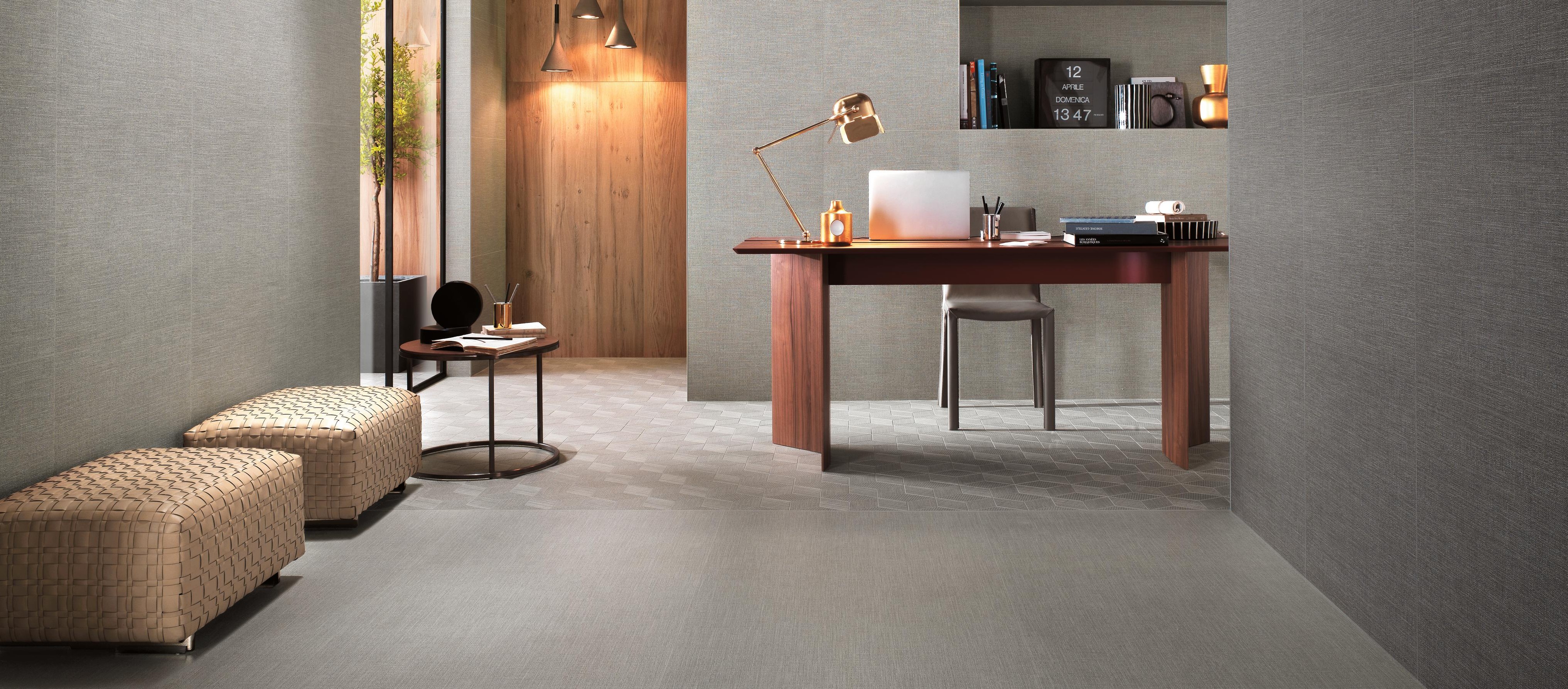Room Grey, Room Pearl, Room Pearl Twill, Room Pearl Mosaico Esagono Dek, Etic Pro Rovere Venice