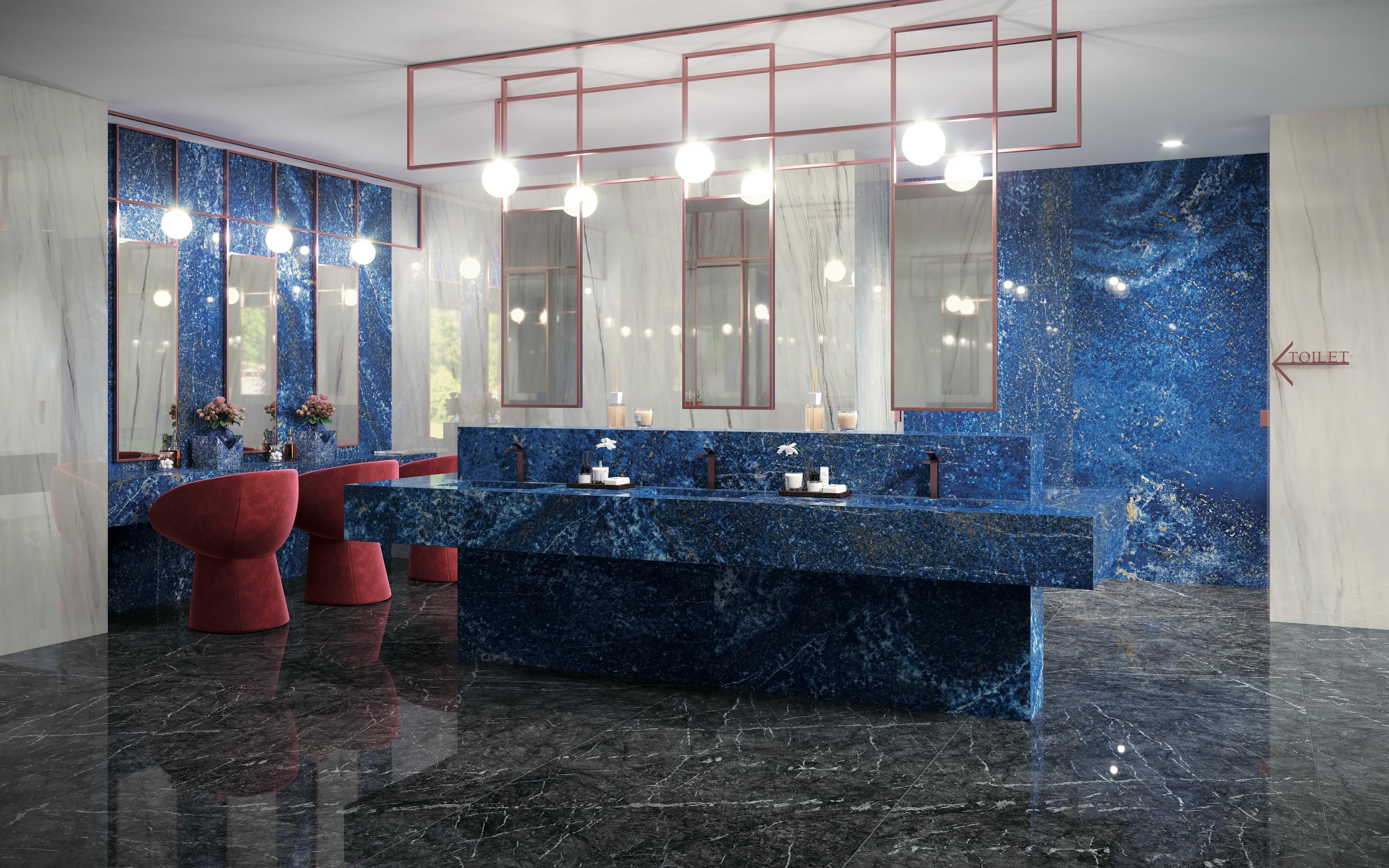 Une salle de bain de grande originalité
