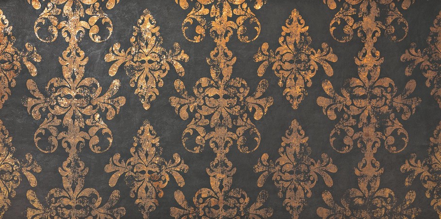 AtlasConcorde Ewall Moka GoldDamask 40X80 8EDK