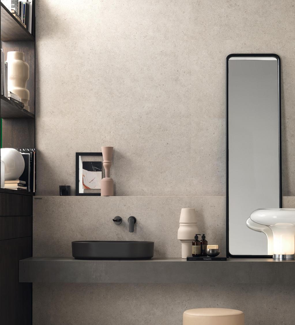 Rivestimento Bagno Effetto pietra Bianco