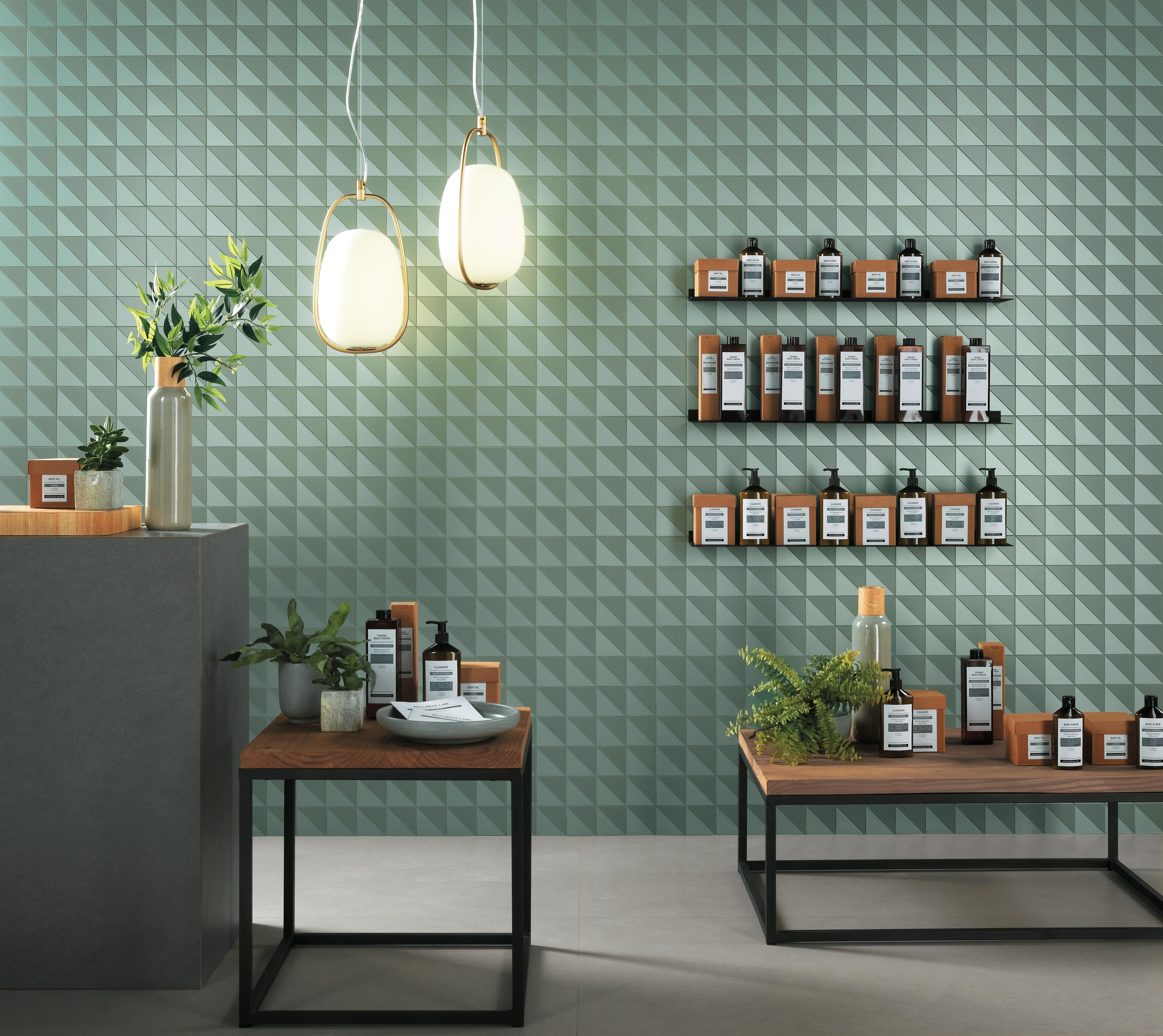 Sage Mosaico Flag 30,5x30,5, Grey Matte 75x150