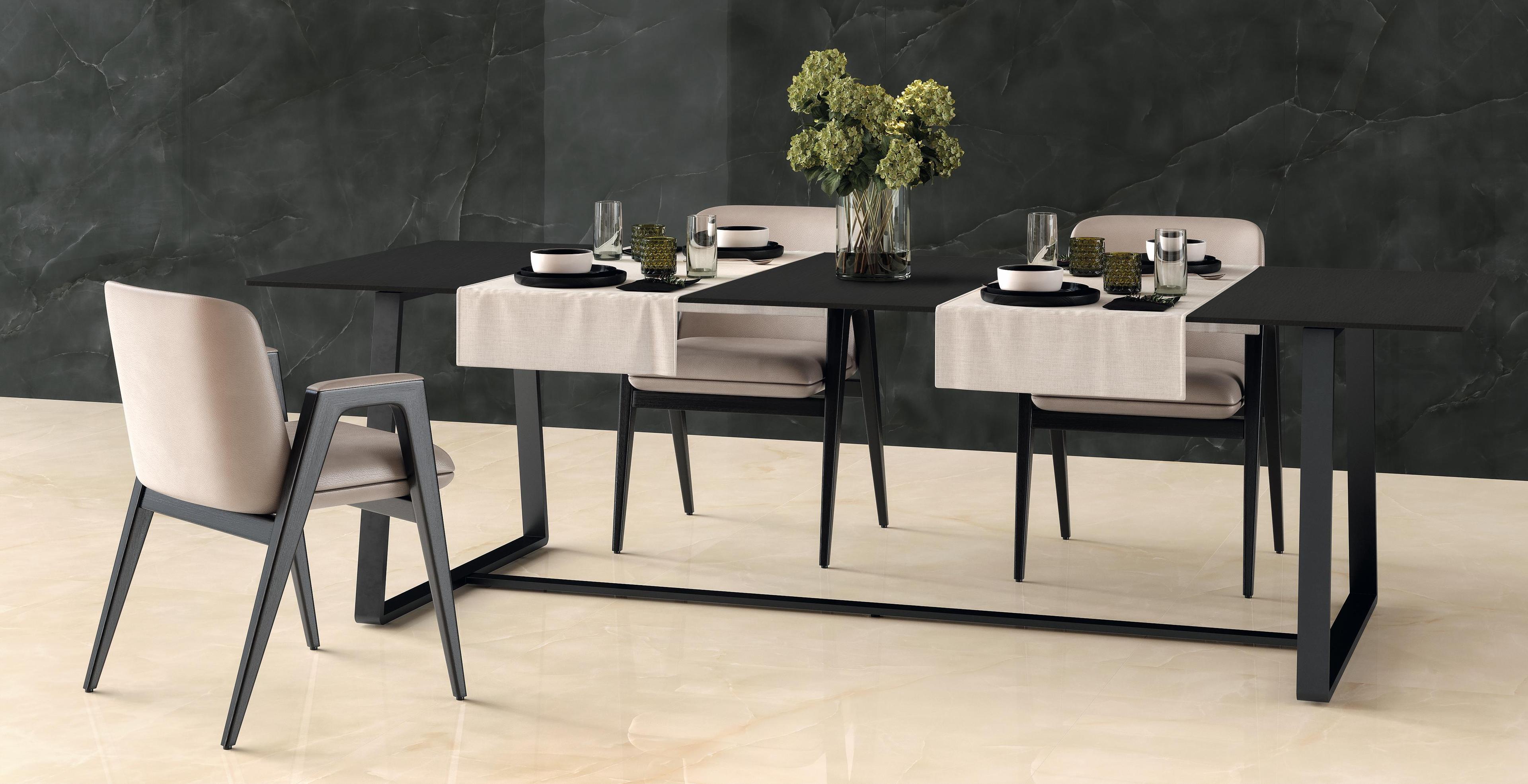 Piastrelle grande formato Hotel Effetto onice Beige