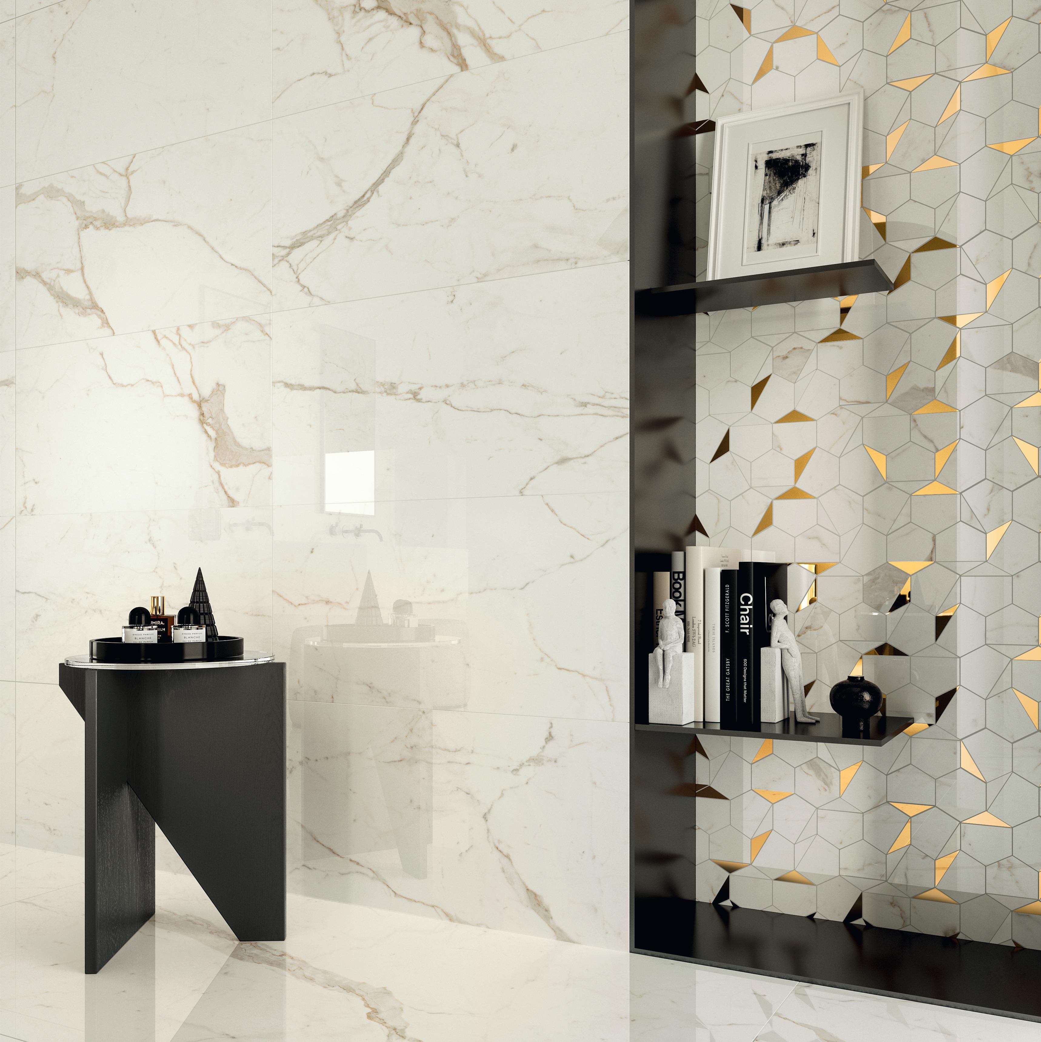 AtlasConcorde MarvelShine 007a 05 CalacattaPrestigio HexMosaic