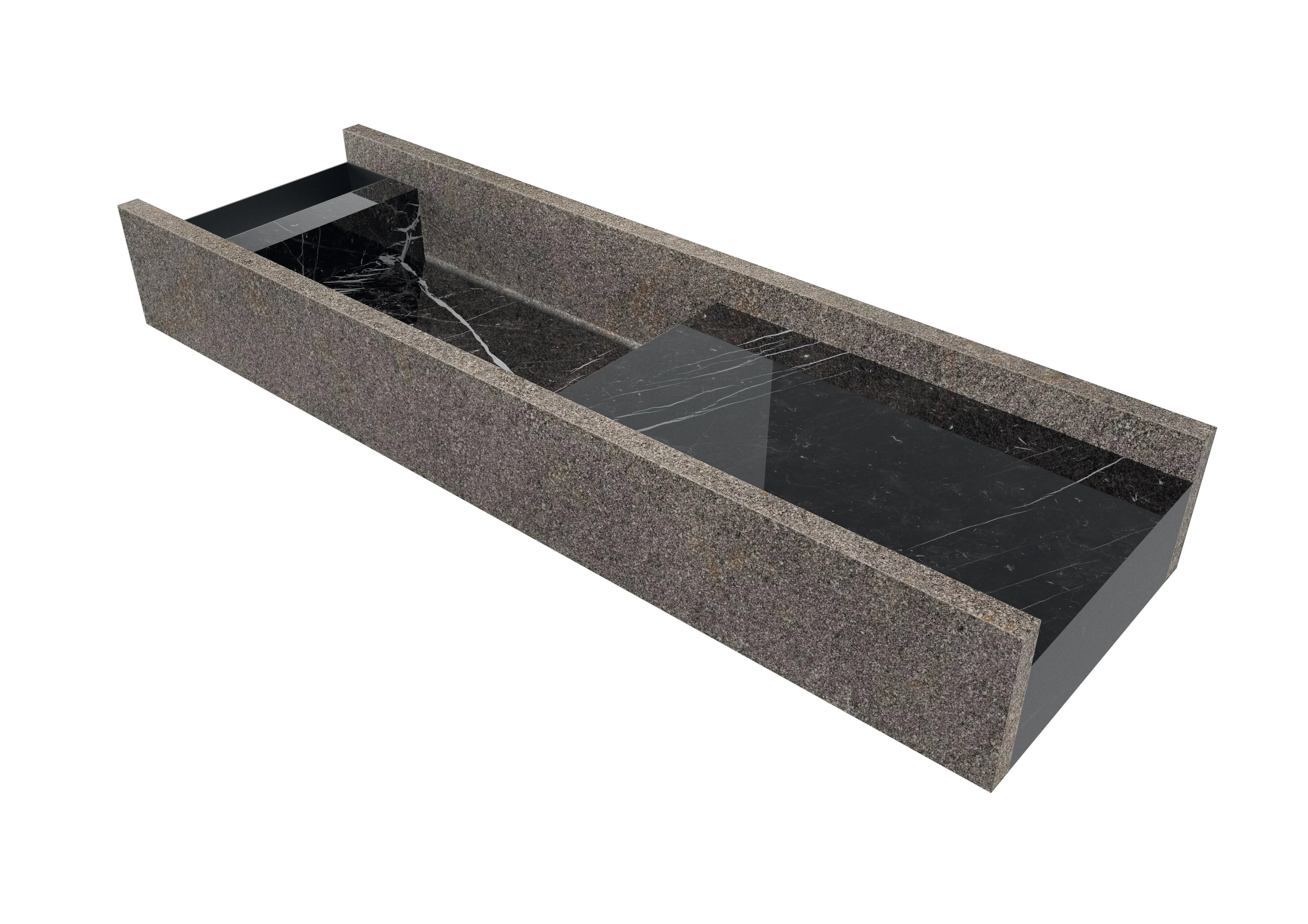 AtlasConcorde Habitat-Dialogo Autore 130 Nero-Marquina Porfido