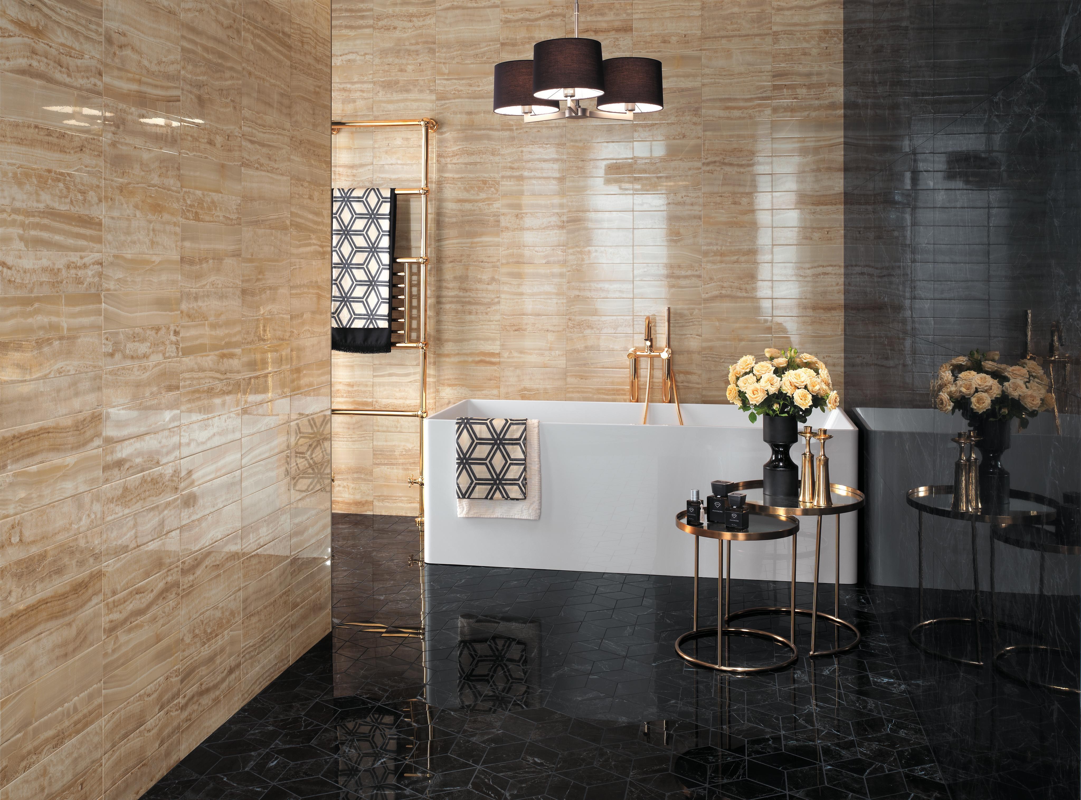 Brick Royal Gold, Marvel Noir St. Laurent, Marvel Noir St. Laurent Mosaico, Esagono Lappato