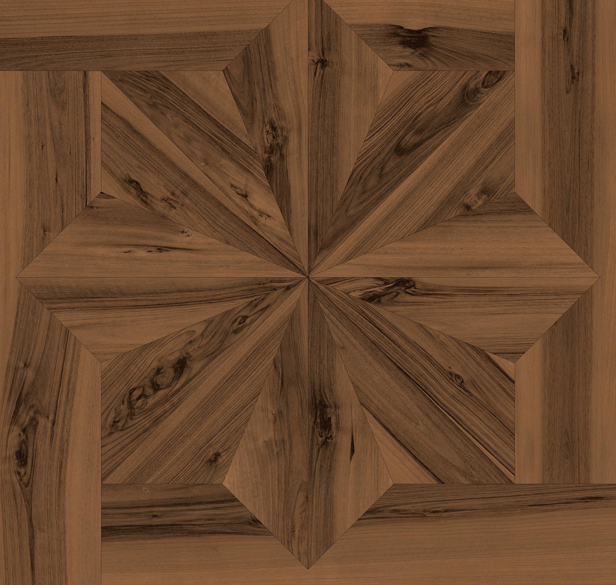 LOG ANTHOLOGY Classic Frame Walnut Dark 120x120, Marrón, 120x120