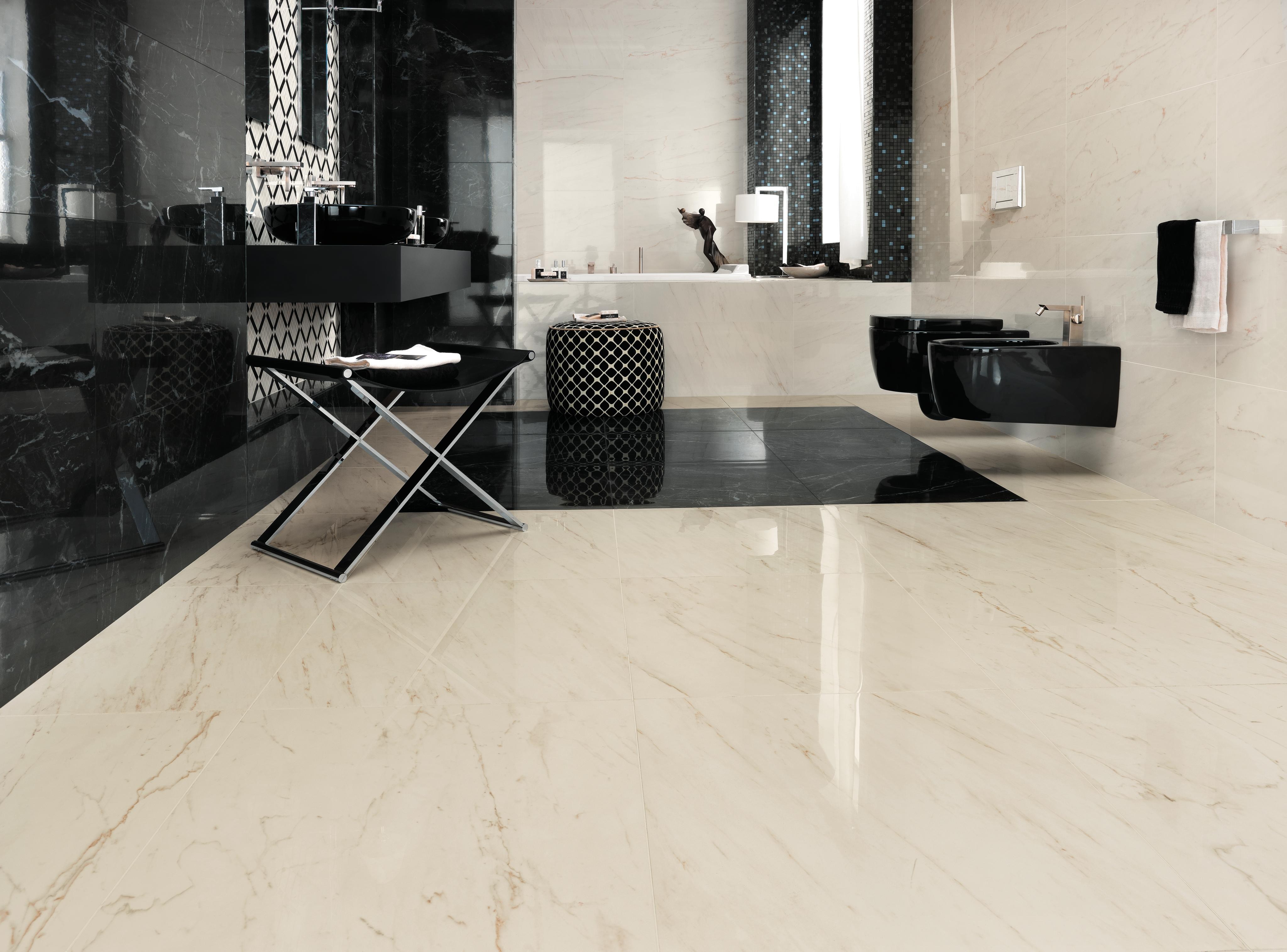 Marvel Pro Cremo Delicato , Marvel Pro Noir St. Laurent, Marvel Pro Noir St. Laurent Mosaic, Marvel Pro Cremo Mix Diagonal Mosaic, Marvel Pro Cremo Delicato Spigolo, Marvel Pro Noir St. Laurent Spigolo, Marvel Pro Cremo Delicato Lappato, Marvel Pro Noir St. Laurent Lappato