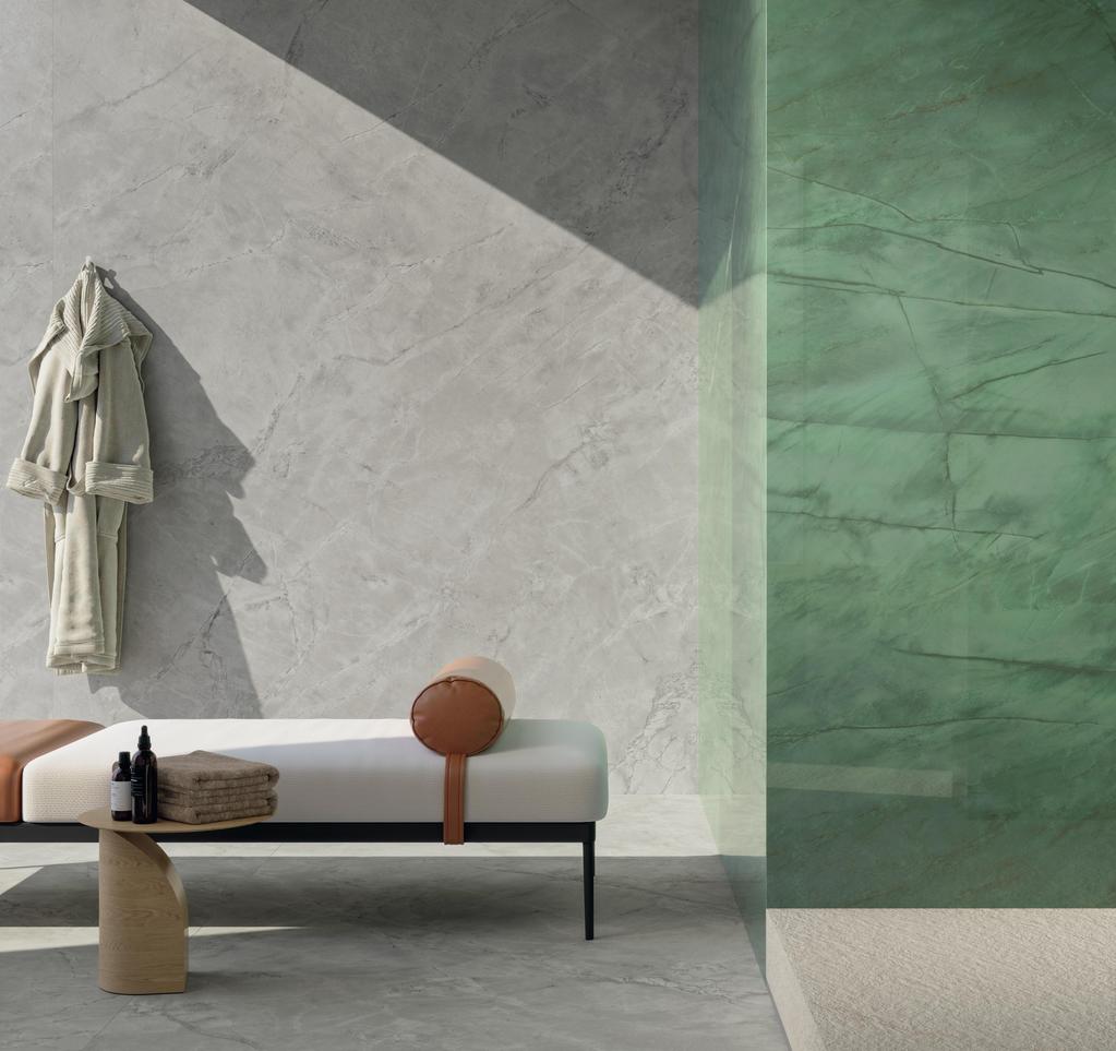 Piastrelle grande formato SPA Effetto marmo Grigio
