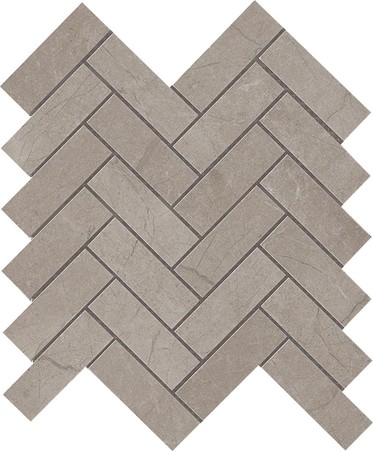 AtlasConcordeUSA Eon CorithianGray HerringboneMosaic 30x30 600110000240