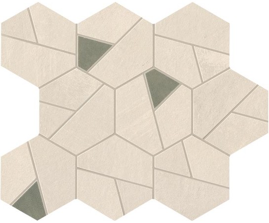AtlasConcorde BoostPro Ivory MosaicoHexOlive 25x28,5 A0QN