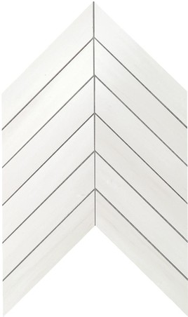 AtlasConcorde MarvelStone BiancoDolomite Chevron 30.5x25 9SCD R