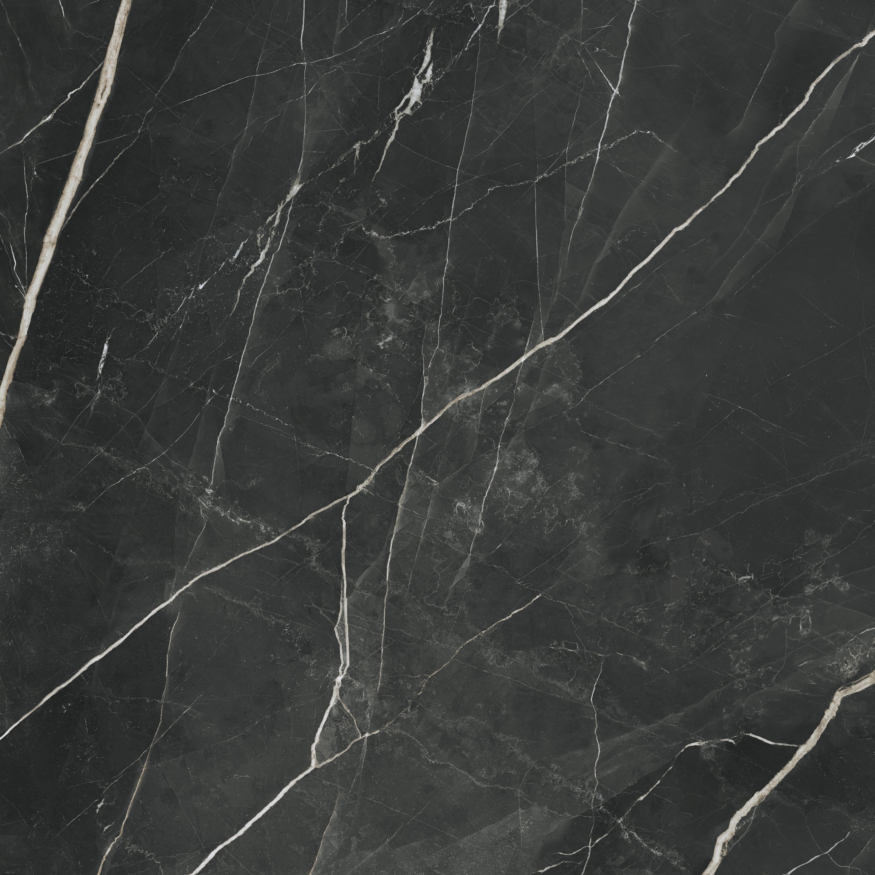 Marvel Calacatta Black 120×120 Lapp.