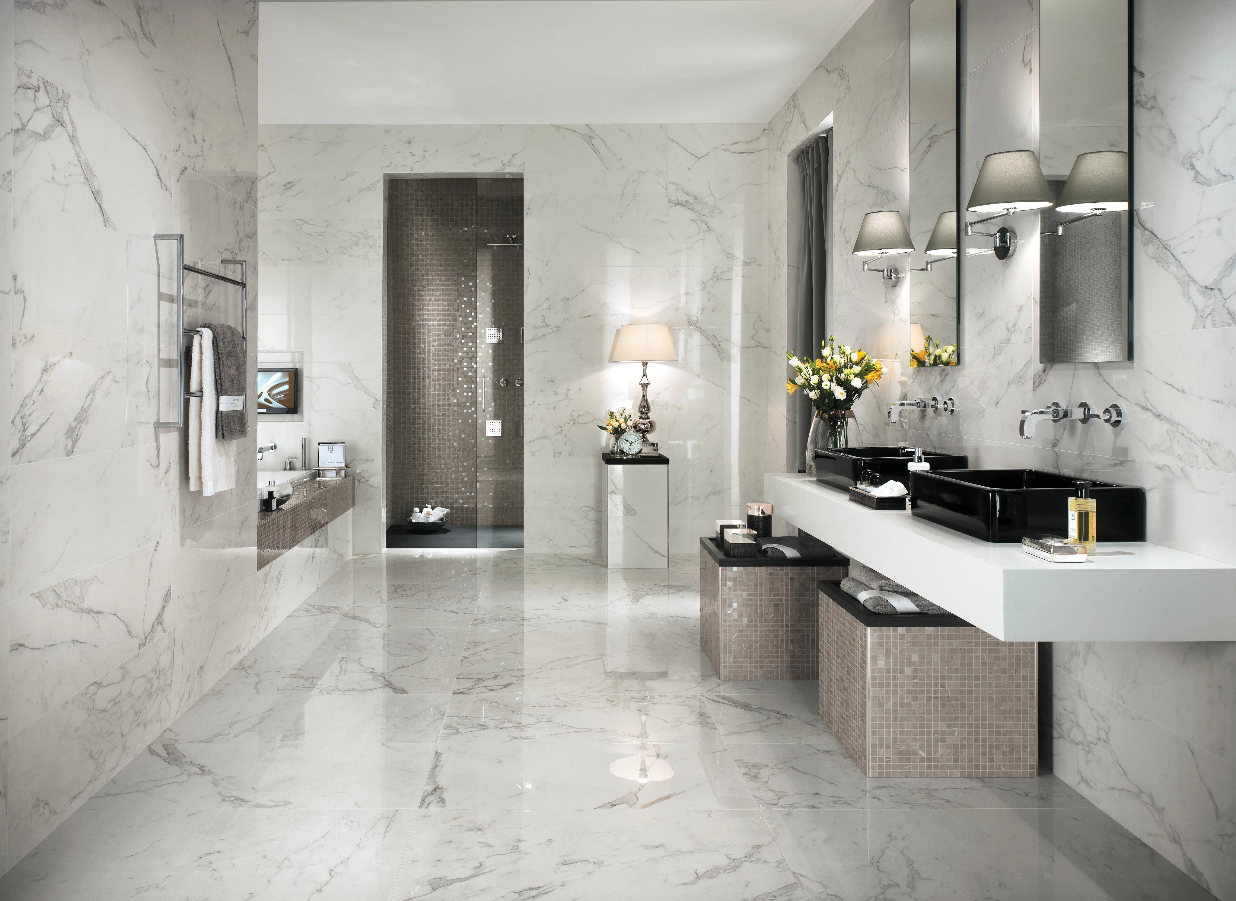 Bathroom Tiles Effect Marble Calacatta Atlas Concorde Bathroom Tiles Effect Marble Calacatta Atlas Concorde