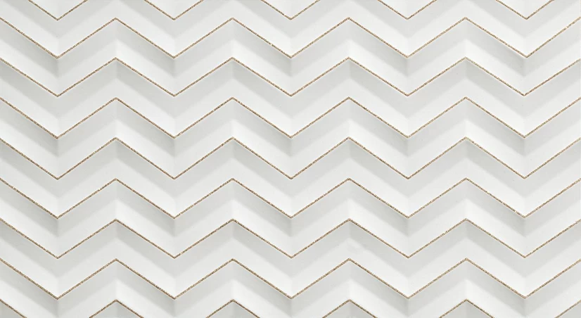 AtlasConcordeRussia 3DWall White Chevron Glitter 30,5x56 600080000407