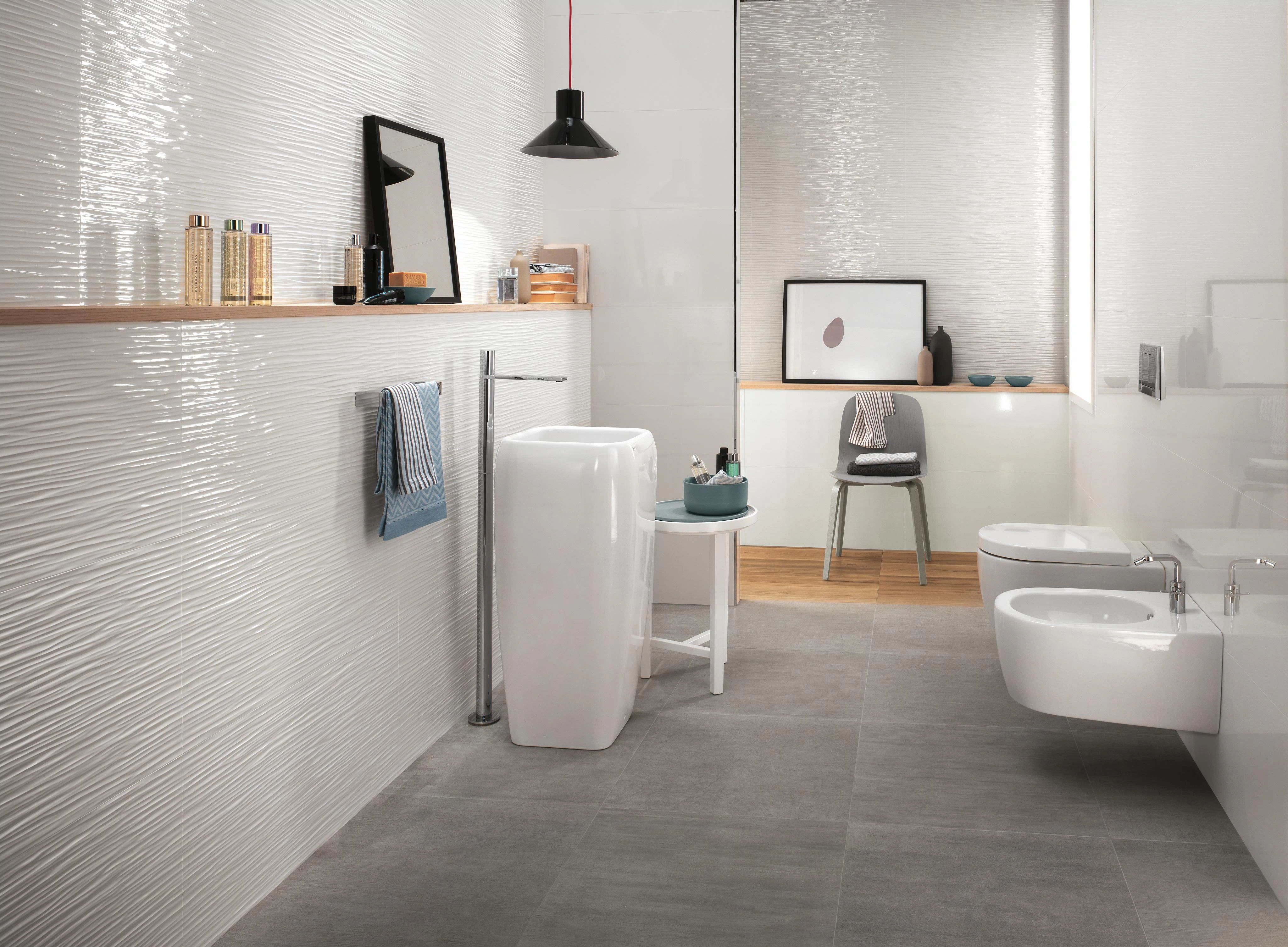3D bathroom wall tiles - 3D Wall Design