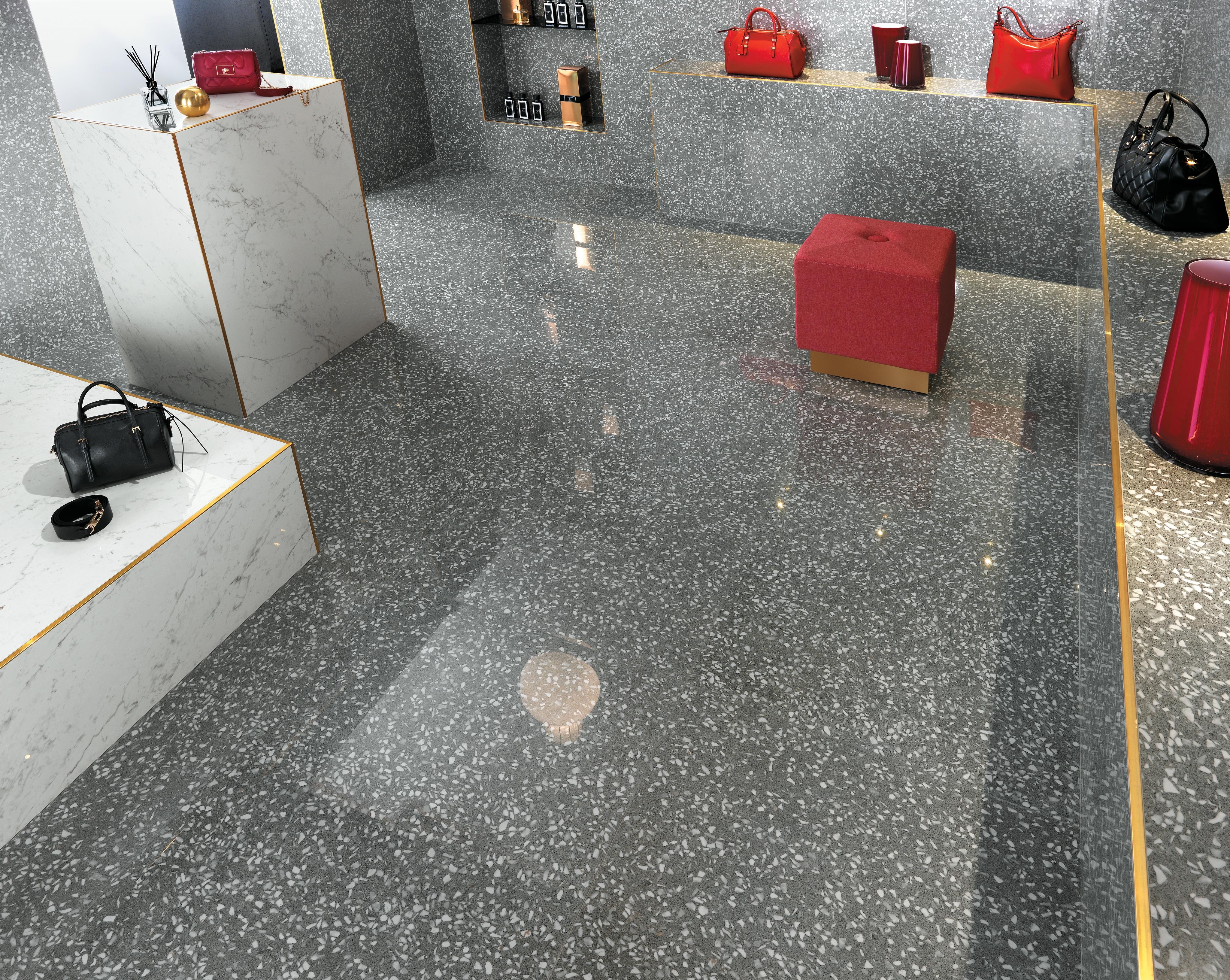 Marvel Terrazzo Grey, Marvel Terrazzo Black, Marvel Carrara Pure