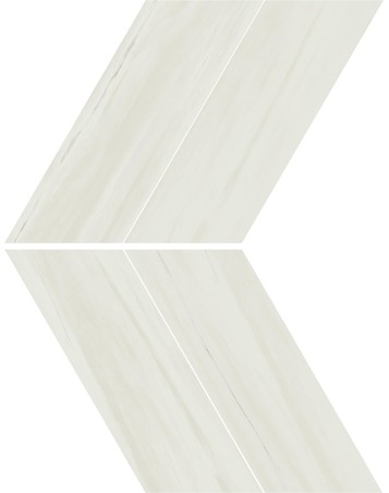 AtlasConcorde MarvelStone BiancoDolomite Chevron 22.5x22.9 AS1Q