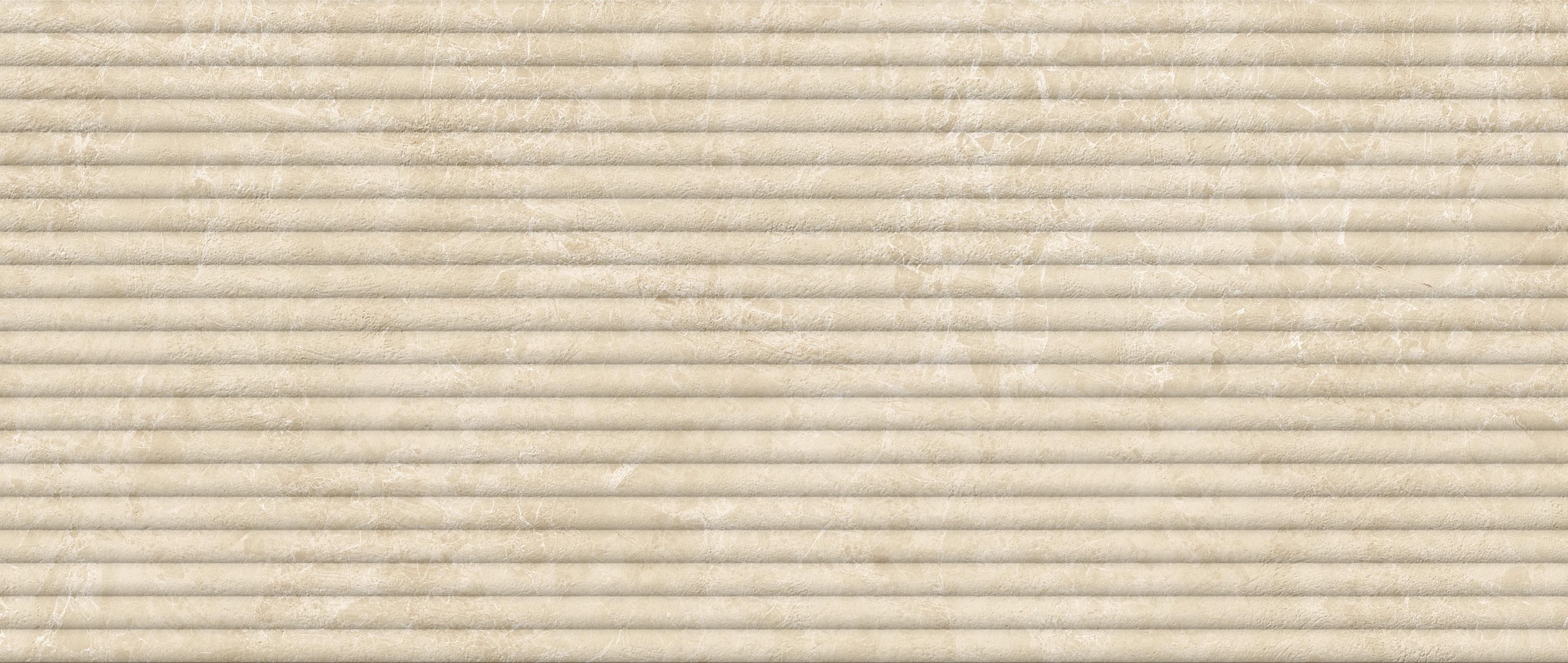 Marvel Next 3D Flute Breccia Cream 50x120 Matte, Beige, 50x120