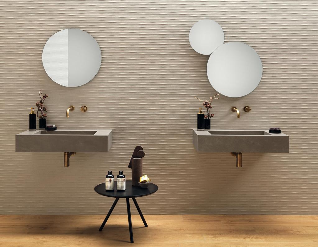 Rivestimento 3D Bagno Effetto 3D Beige