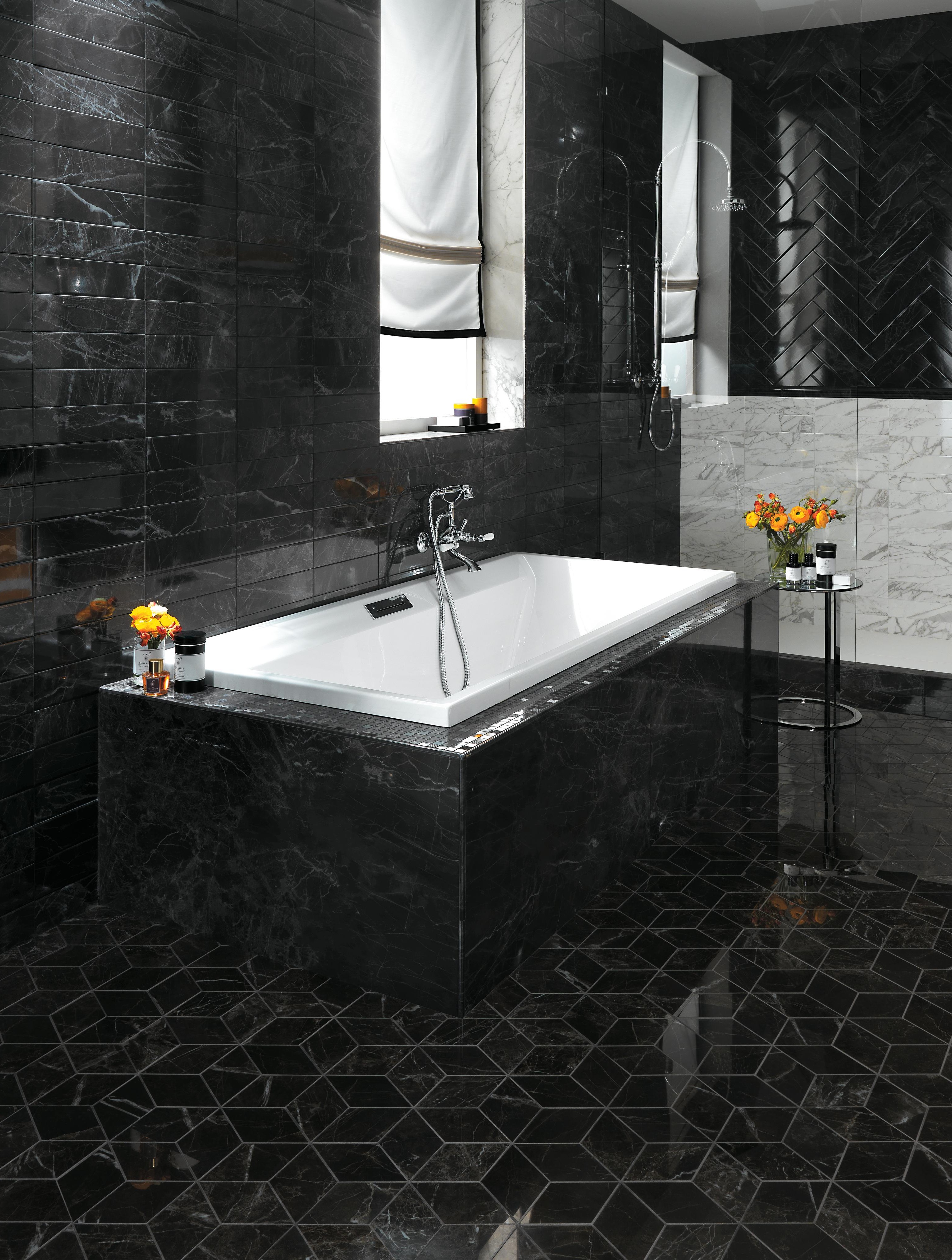 Brick Noir St. Laurent, Statuario SelectMarvel Noir St. Laurent, Marvel Noir St. Laurent Mosaic ,Marvel Noir St. Laurent Spigolo, Marvel Noir St. Laurent London, Marvel Noir St. Laurent Mosaico Esagono Lappato, Marvel Statuario Select