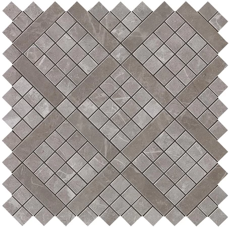 AtlasConcorde MarvelPro GreyFleury DiagonalMosaic 30.5x30.5 9MVD