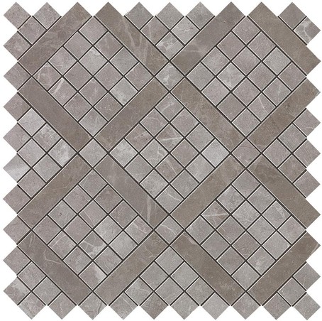 AtlasConcorde MarvelPro GreyFleury DiagonalMosaic 30.5x30.5 9MVD