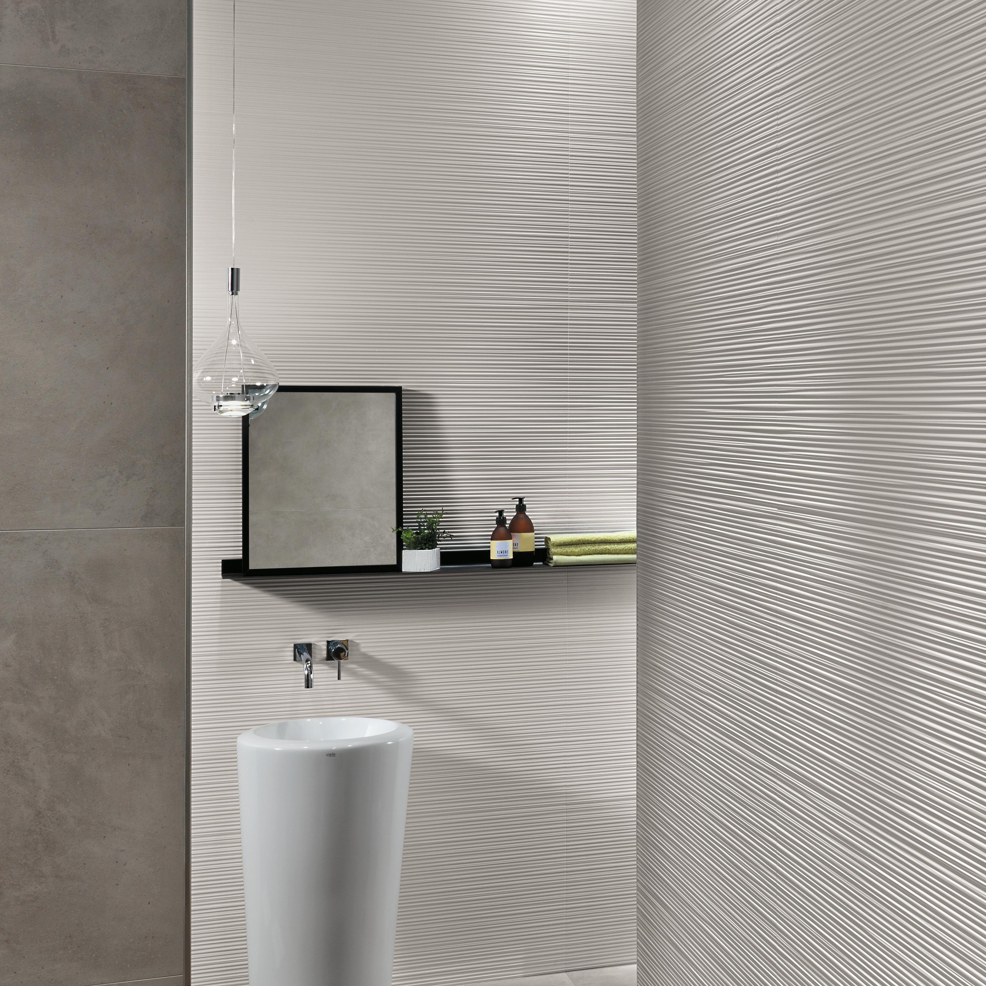 3D Line White Matt