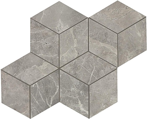 AtlasConcorde MarvelPro GreyFleury MosaicoEsagono 30x35 ADVO