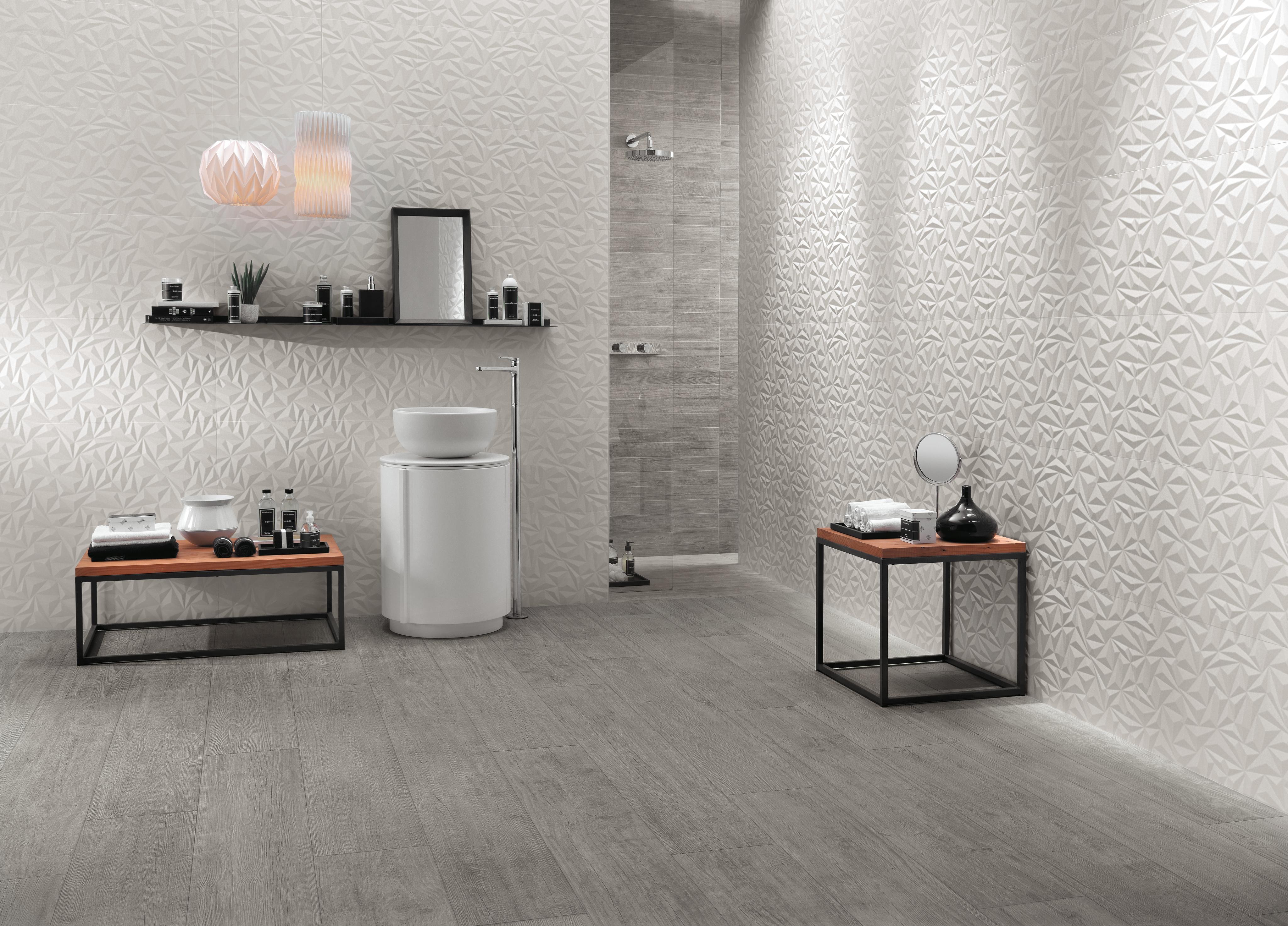 3D Angle White Matt, Axi Silver Fir