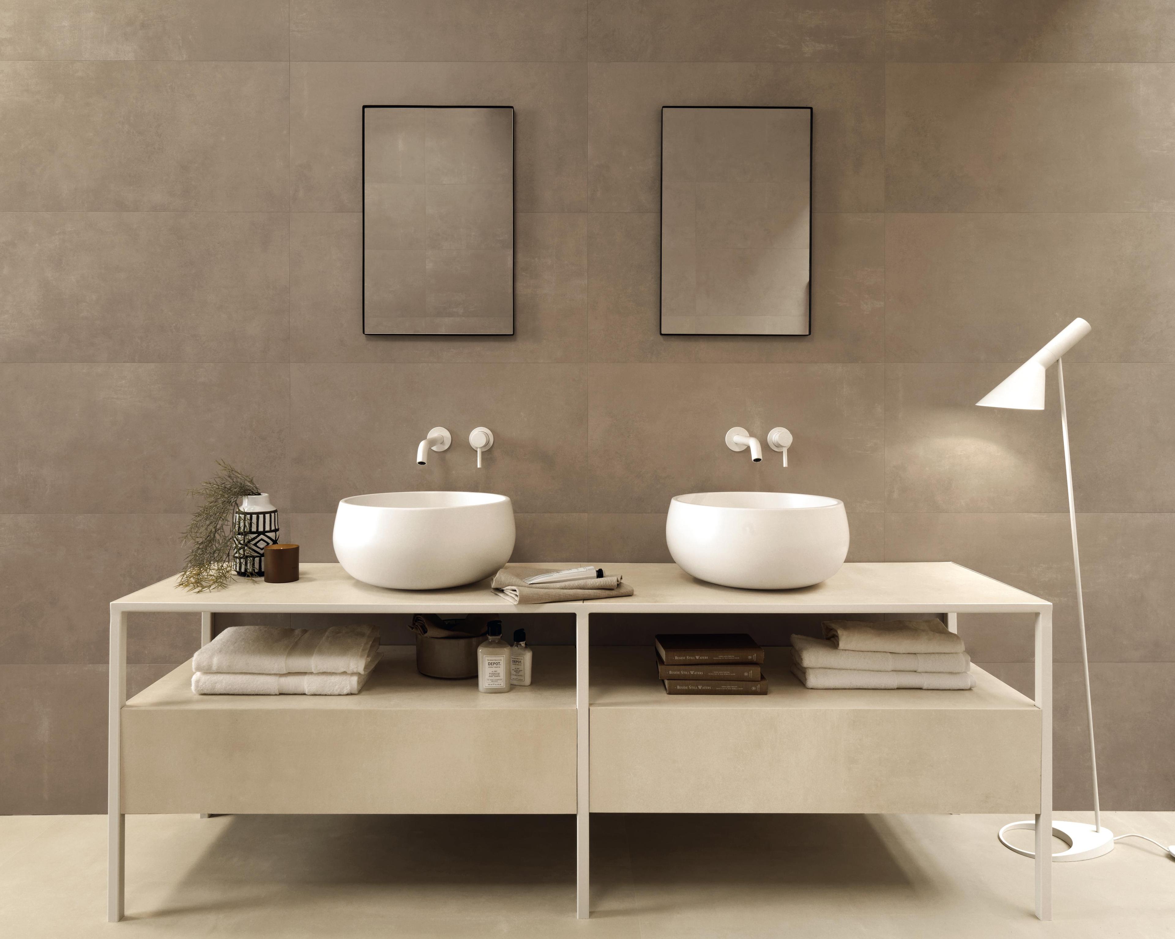 Rivestimento Bagno Effetto cemento Beige