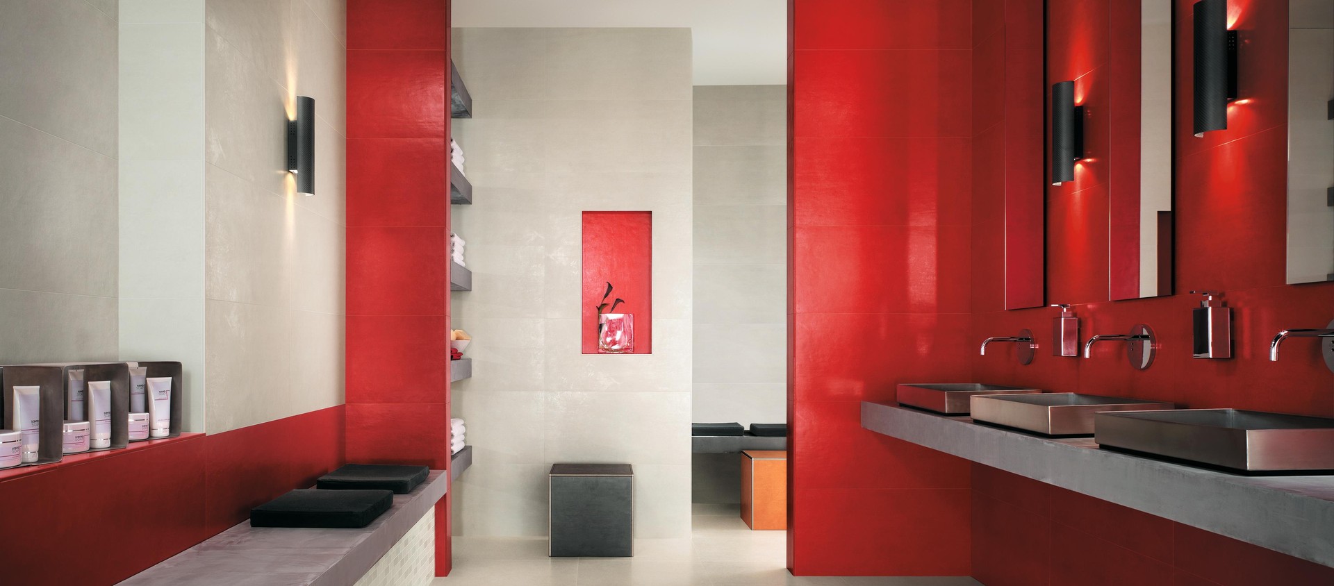 Ewall Red, Ewall Pure, Ewall Orange, Ewall Night, Ewall Pure MiniBrick, Ewall Red Spigolo, Ewall Pure Spigolo, Seastone White