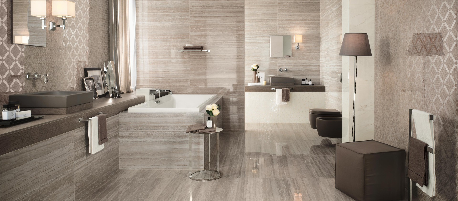 Marvel Pro Travertino Silver, Marvel Pro Cremo Delicato, Marvel Pro Cremo Delicato Mosaic, Marvel Pro Travertino Silver Diagonal Mosaic, Marvel Pro Travertino Silver Spigolo, Marvel Pro Travertino Silver Spigolo A.E., Marvel Pro Cremo Delicato Spigolo, Marvel Pro Travertino Silver Lappato