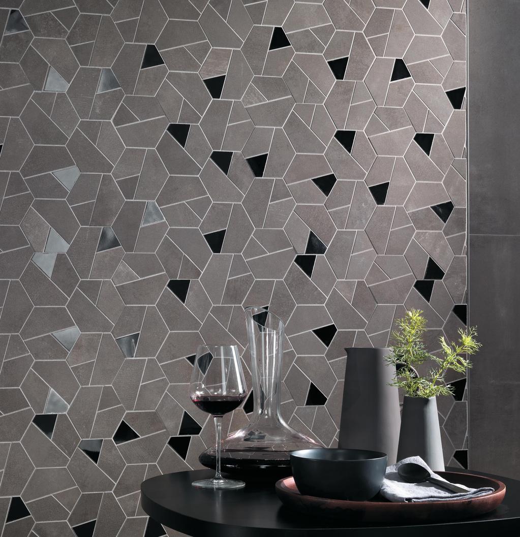 Mosaico Bar Effetto cemento Grigio