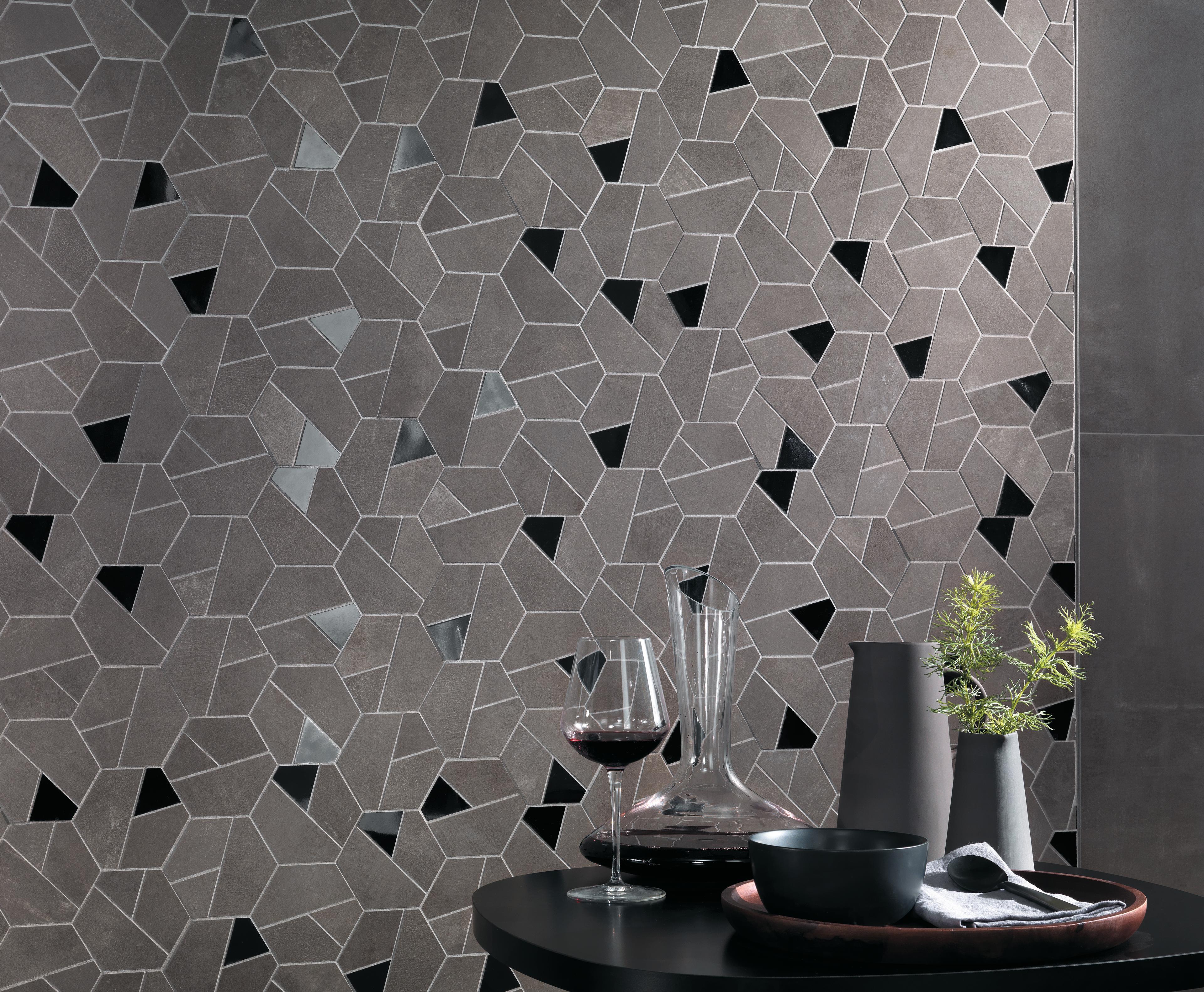 Mosaico Bar Effetto cemento Grigio