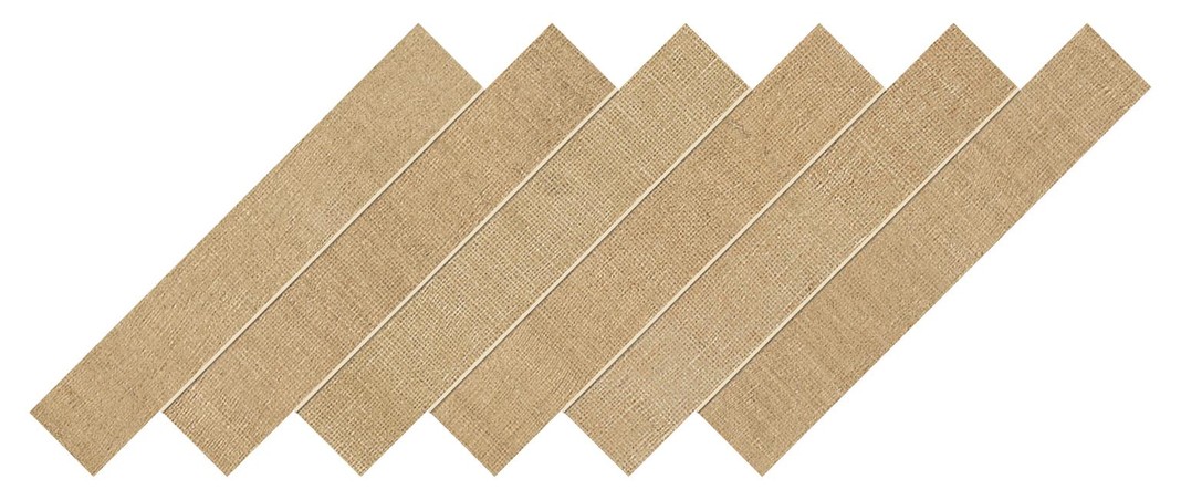 AtlasConcordeUSA Jute TanBurlap HerringboneMosaicA 30x30 600110000810