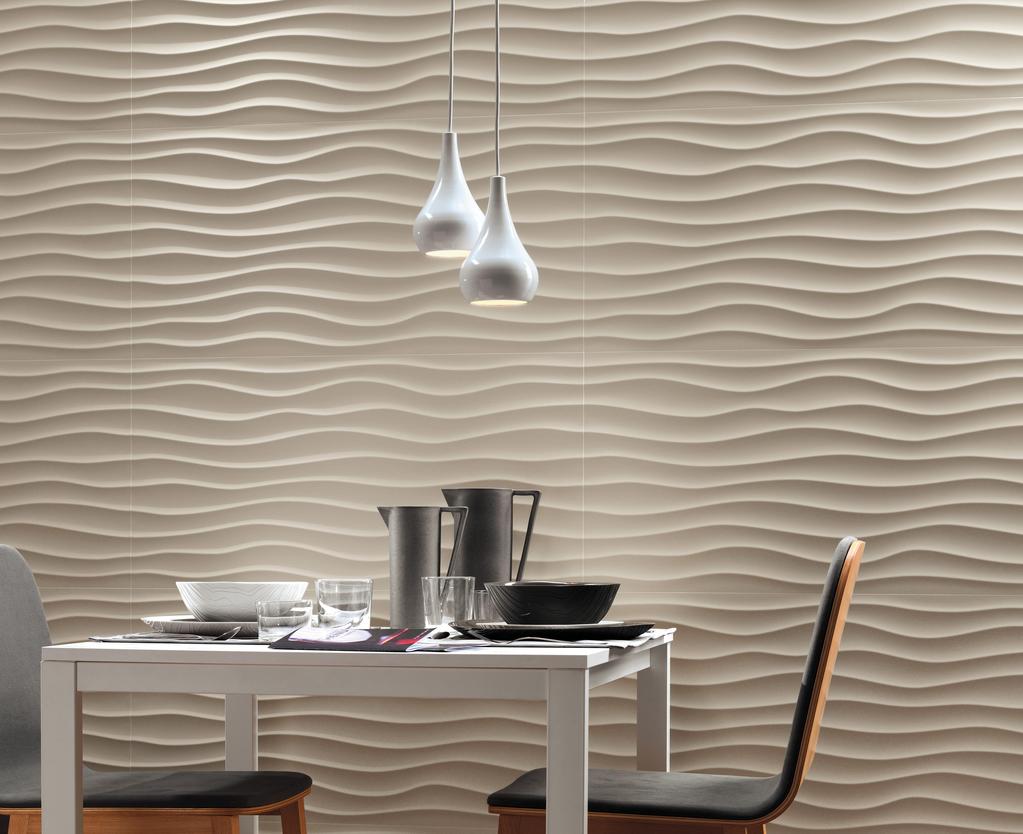 Rivestimento 3D Centro estetico Effetto 3D Beige