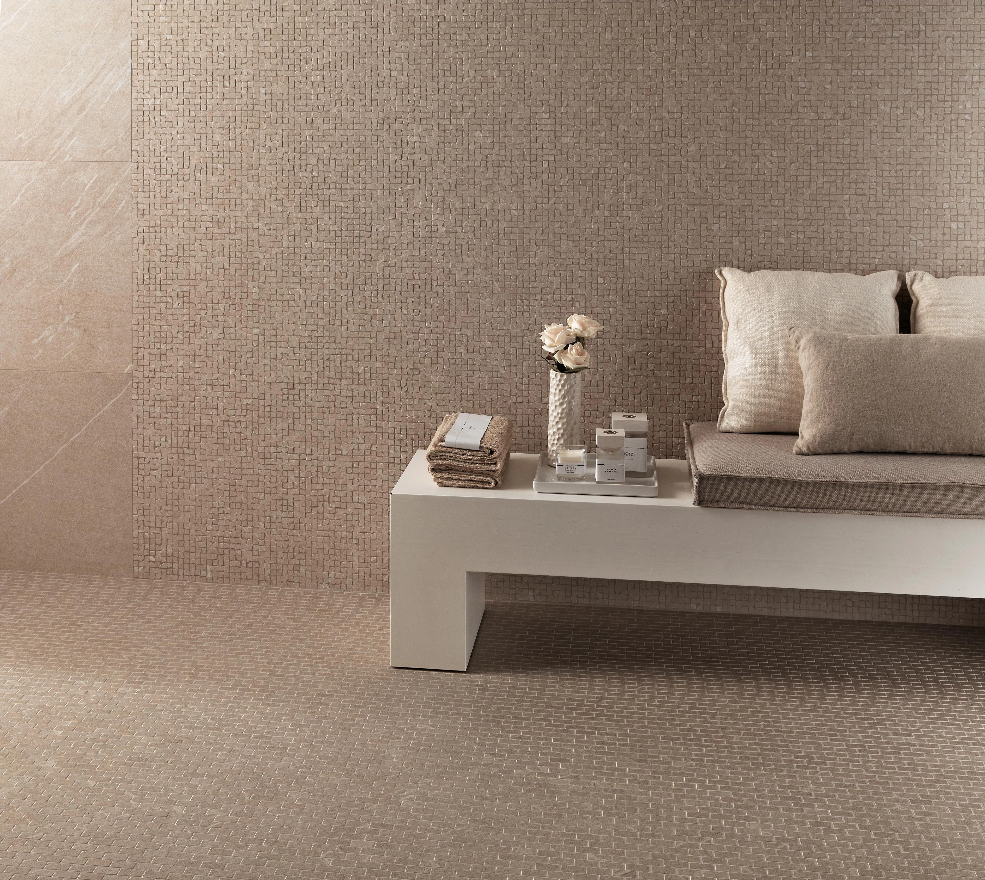 Marvel Desert Beige, Marvel Desert Beige Tumbled Mosaic, Marvel Desert Beige Mosaico Burattato