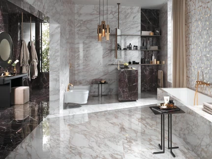 Marble Effect Porcelain Tiles Made In, Pink Marble Effect Floor Tiles