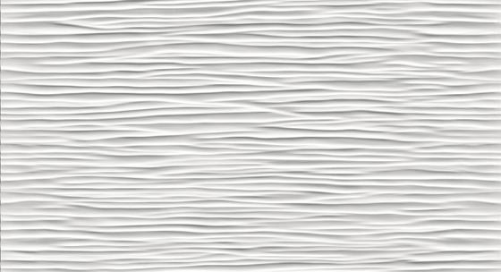 3D Wave White Matt 56
