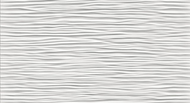 3D Wave White Matt 56