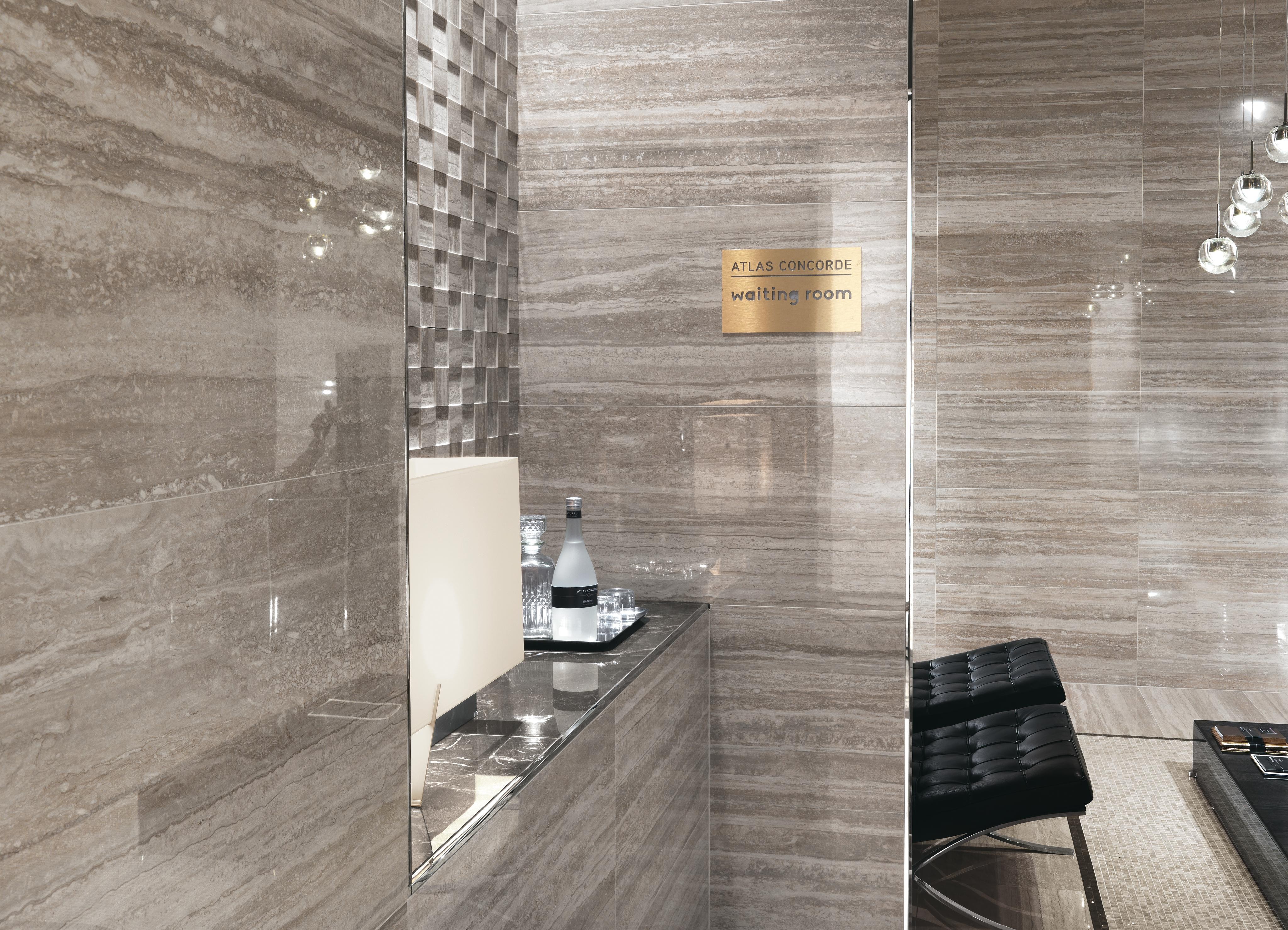 Marvel Pro Travertino Silver Lappato, Marvel Pro Travertino Silver Mosaico 3D Lappato