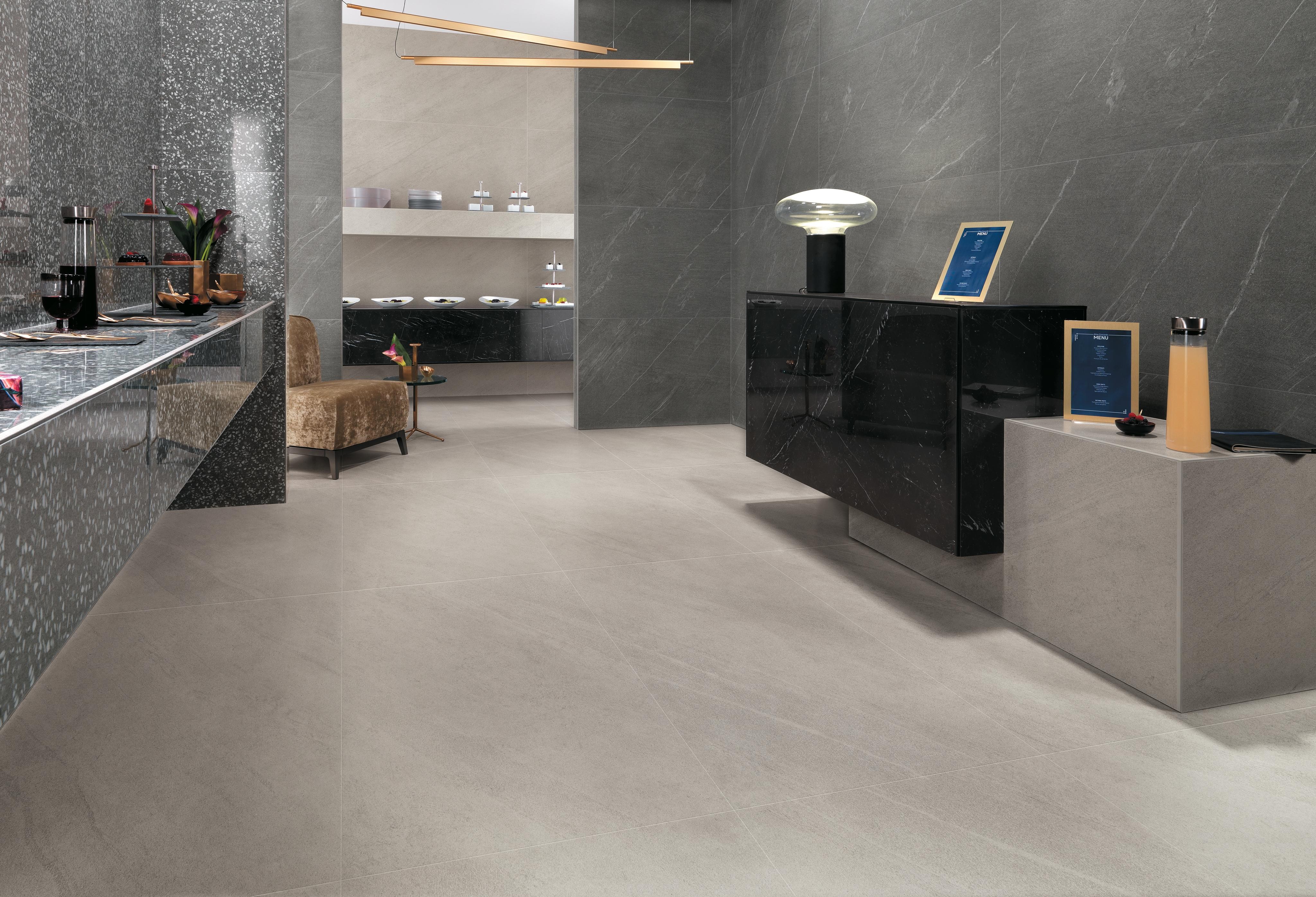 Marvel Cardoso Elegant, Marvel Clauzetto White, Marvel Nero Marquina Lappato, Marvel Terrazzo Grey Lappato