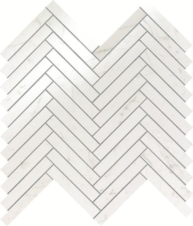 AtlasConcorde MarvelStone CarraraPure Herringbone 30.5x30 9SHC R