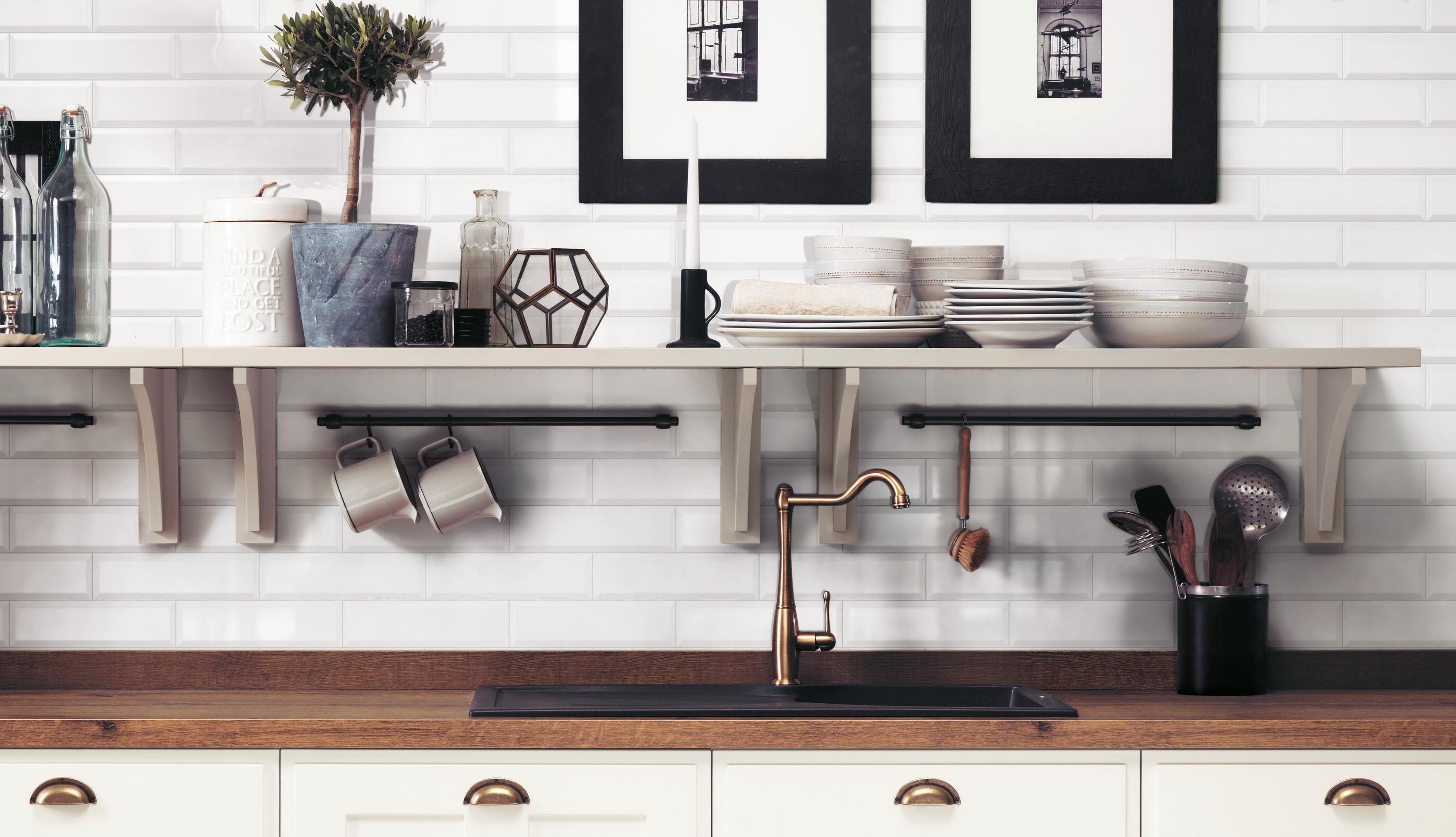 Brick White Bevel