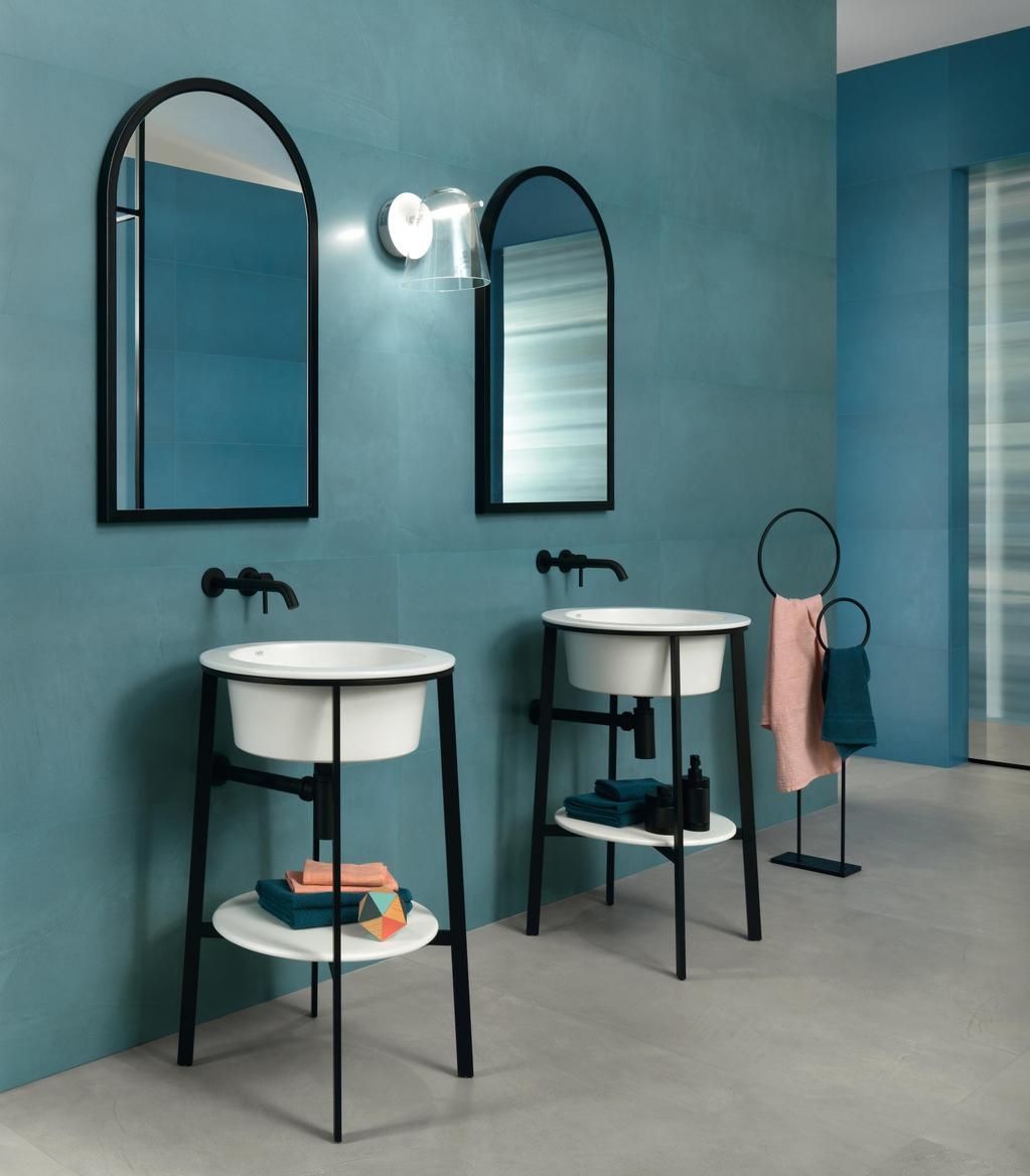 Rivestimento Bagno Effetto resina Grigio